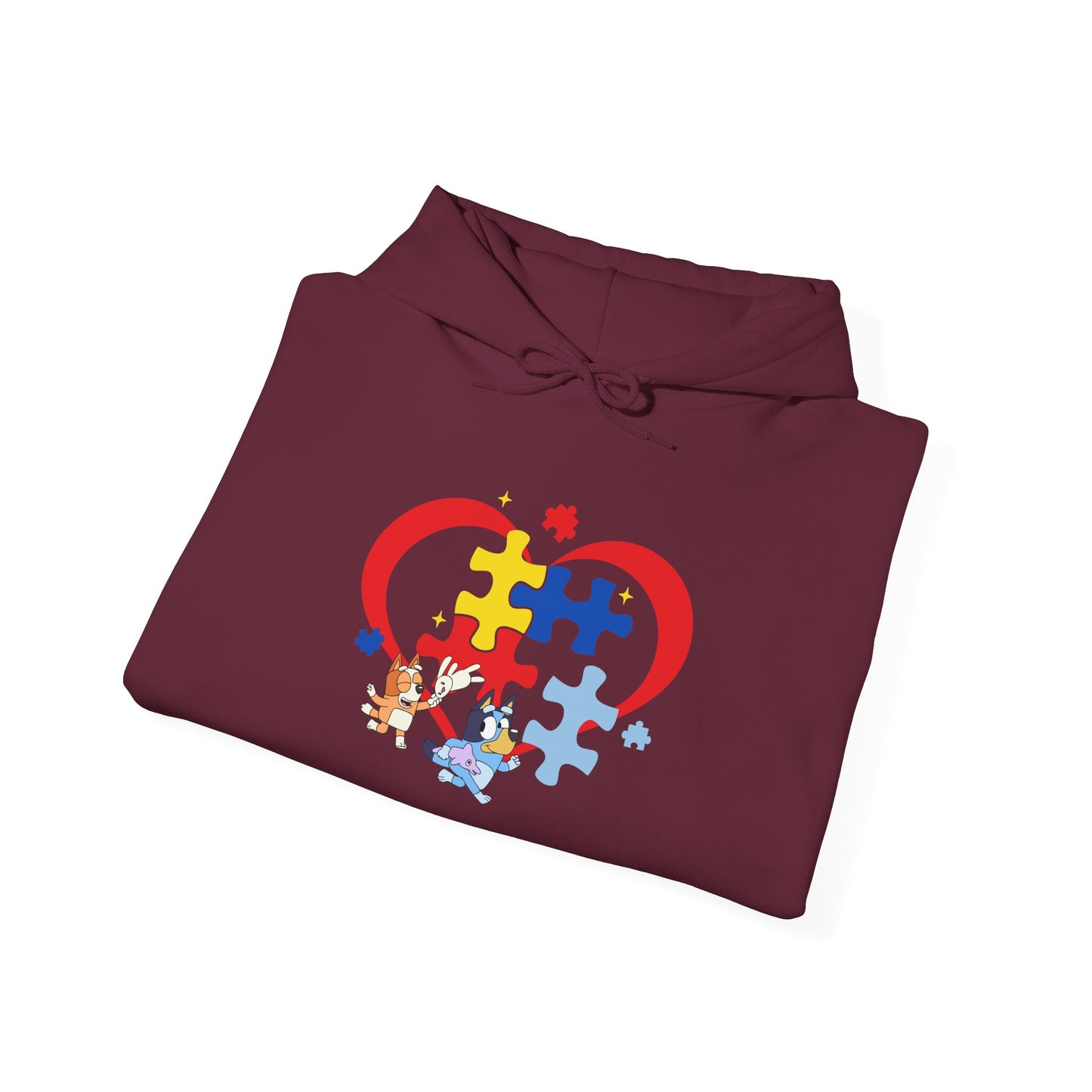 Autism Awareness Puzzle Heart Hoodie — Support & Love Sweatshirt