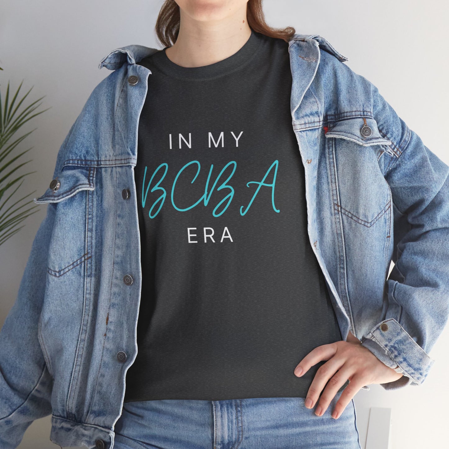 "In My BCBA Era" Unisex Heavy Cotton Tee - Comfortable & Stylish Tee for Behavioral Analysts