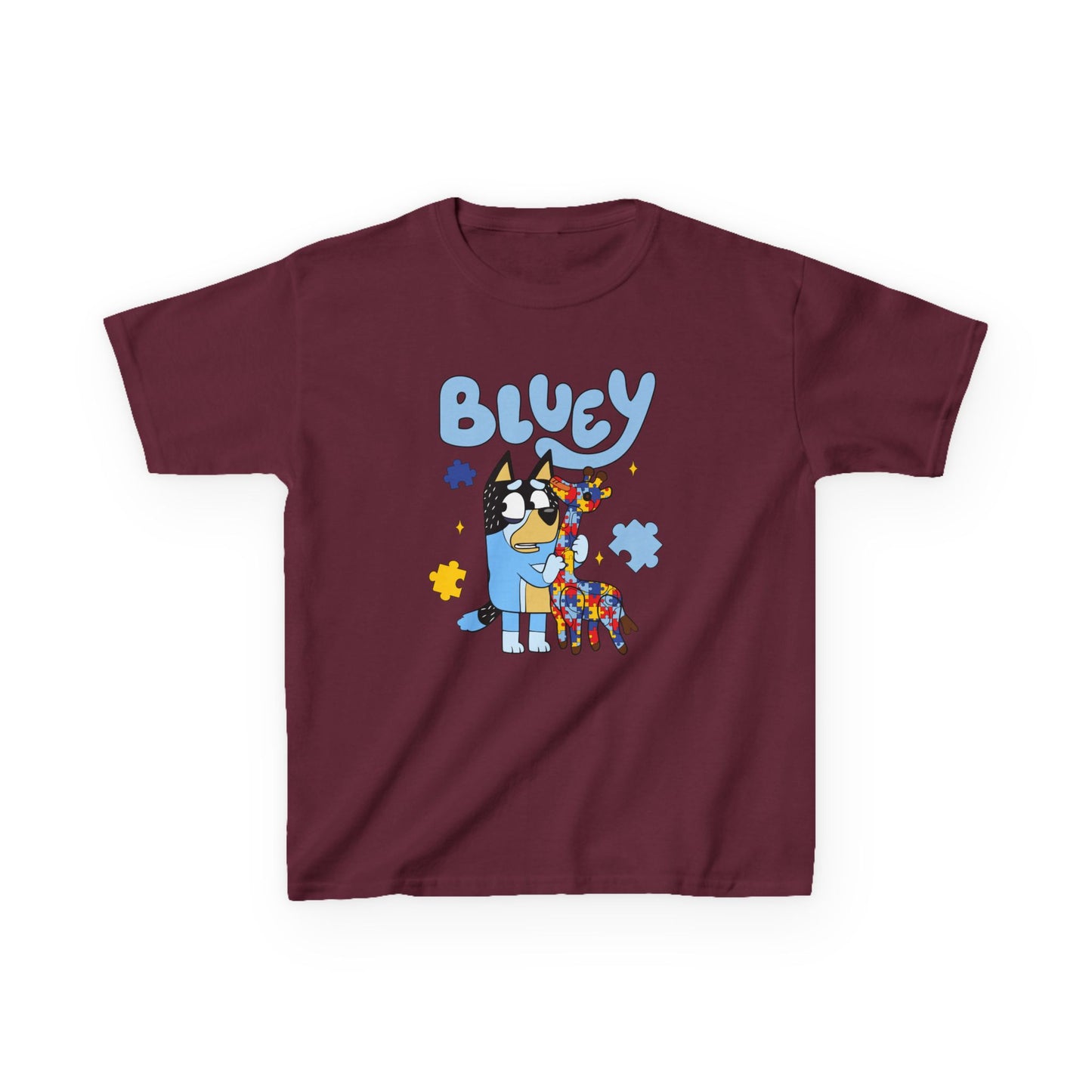 Bluey Kids T-Shirt – Colorful Cartoon Blue Heeler Design