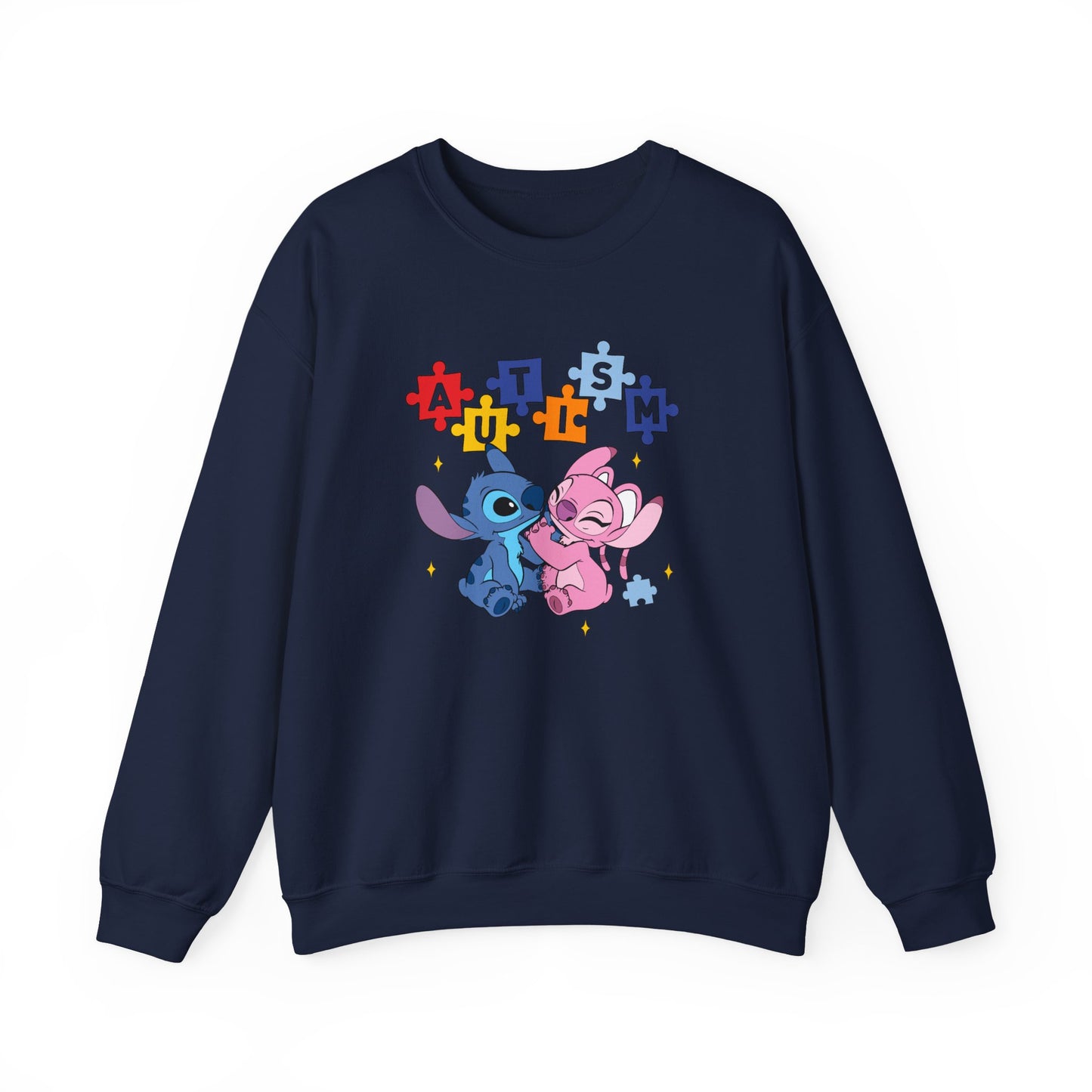 Autism Puzzle Stitch Crewneck Sweatshirt