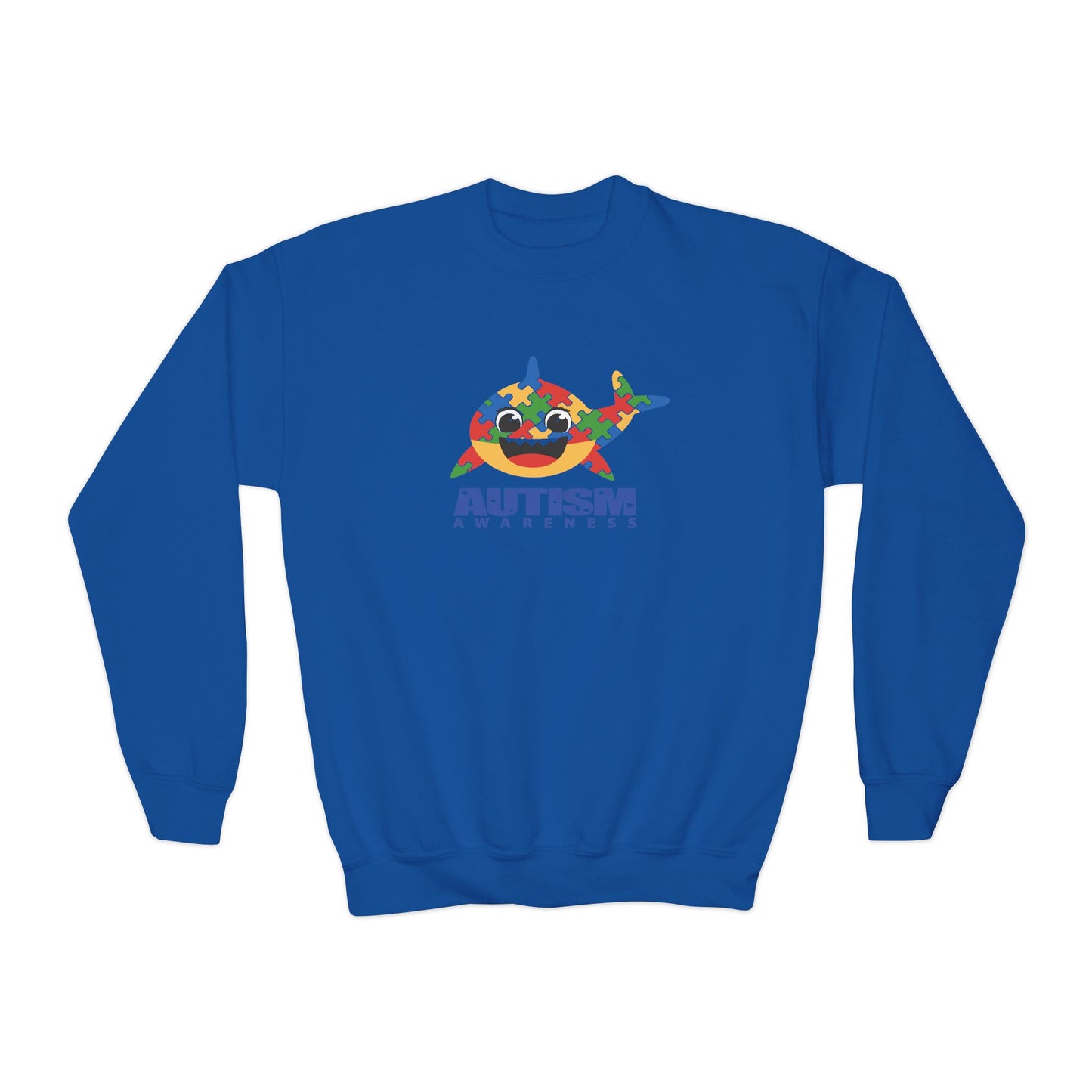 Colorful Autism Awareness Youth Crewneck Sweatshirt