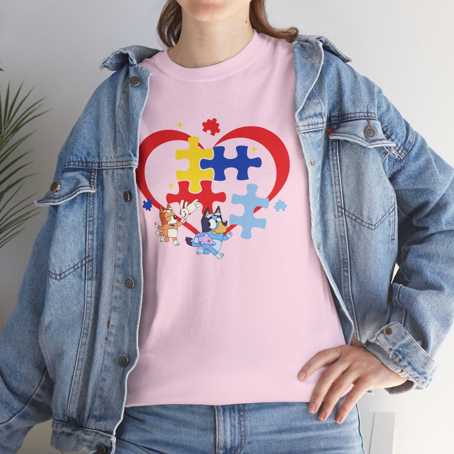 Autism Awareness Heart Puzzle T-Shirt