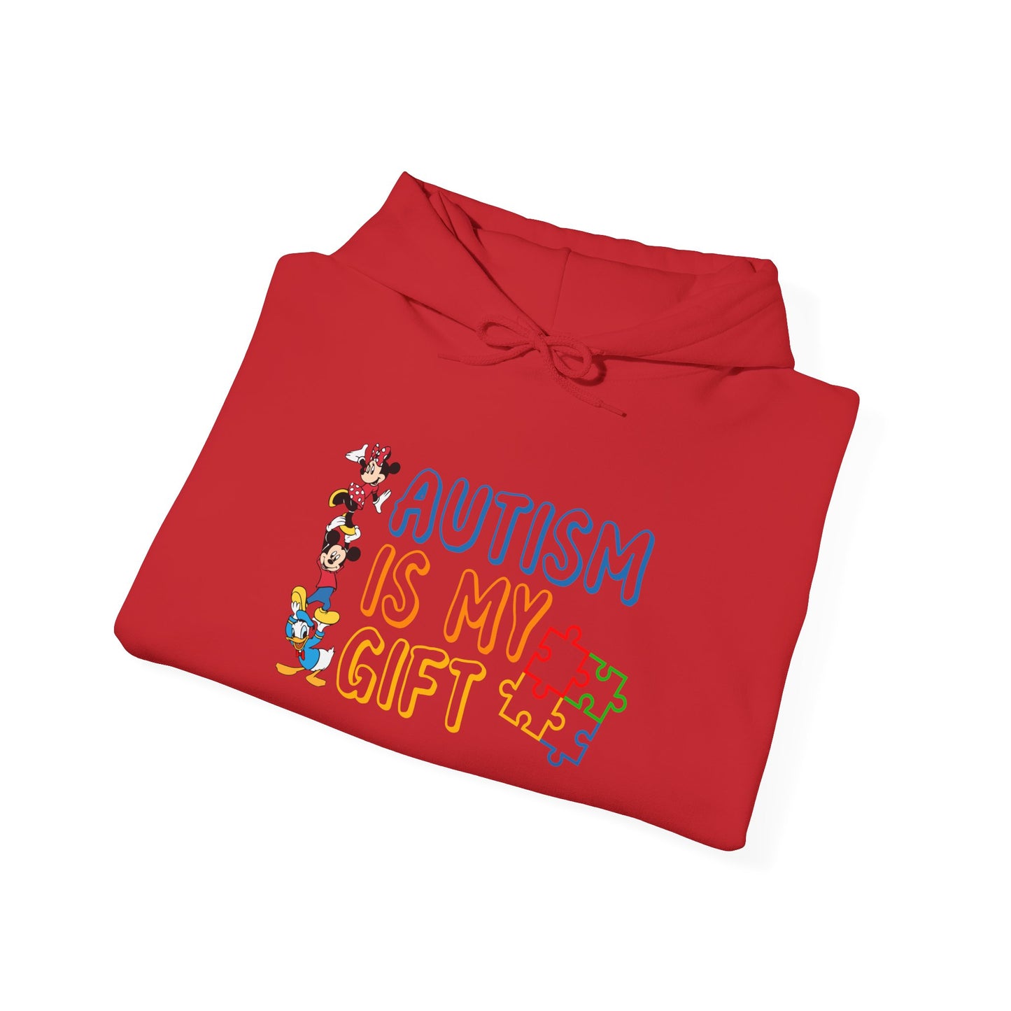 Autism Is My Gift Hoodie — Colorful Puzzle Piece Awareness Sweatshirt