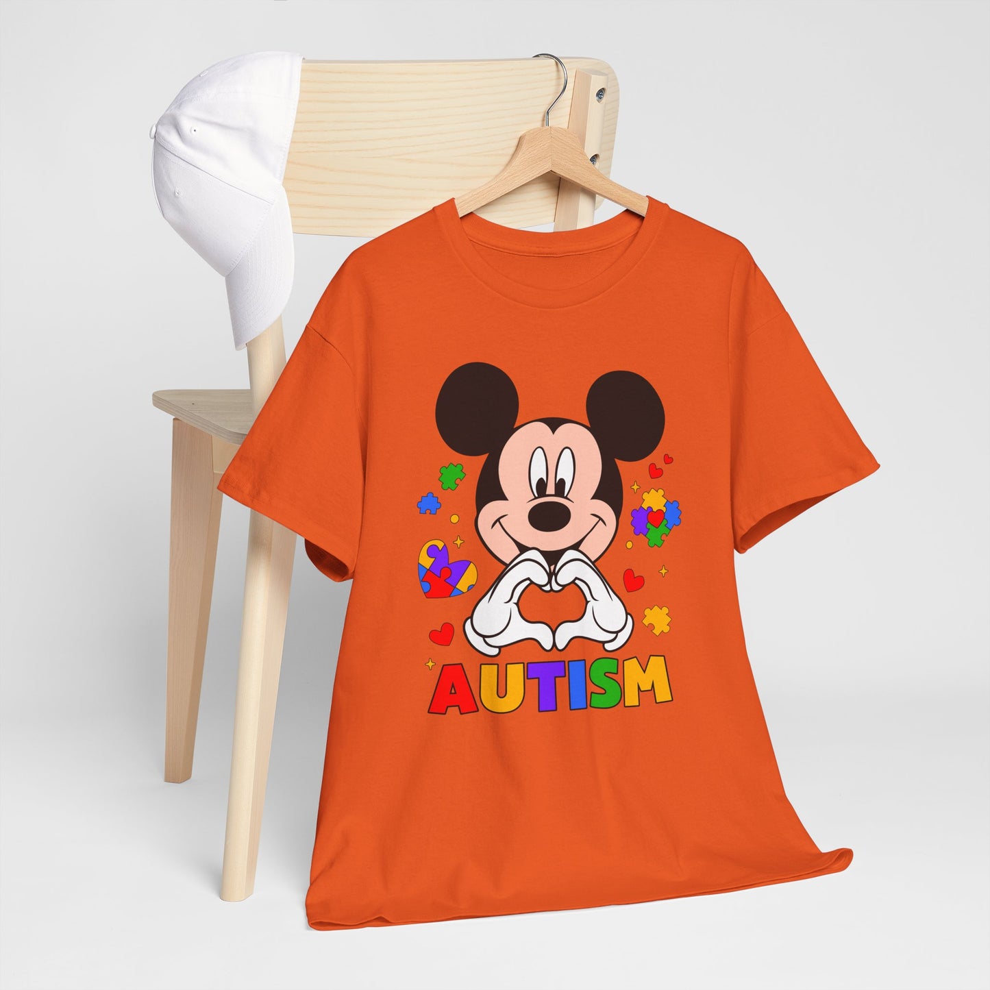 Autism Awareness T-Shirt — Colorful Puzzle Heart Design
