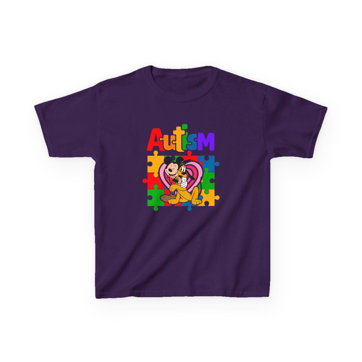 Kids Autism Awareness Puzzle Heart T-Shirt