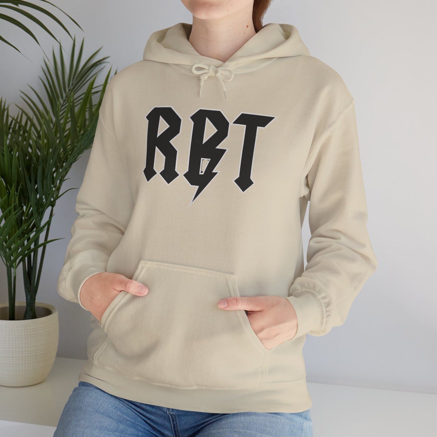 RBT Lightning Bolt Hoodie — Gothic Rock Band Style Pullover