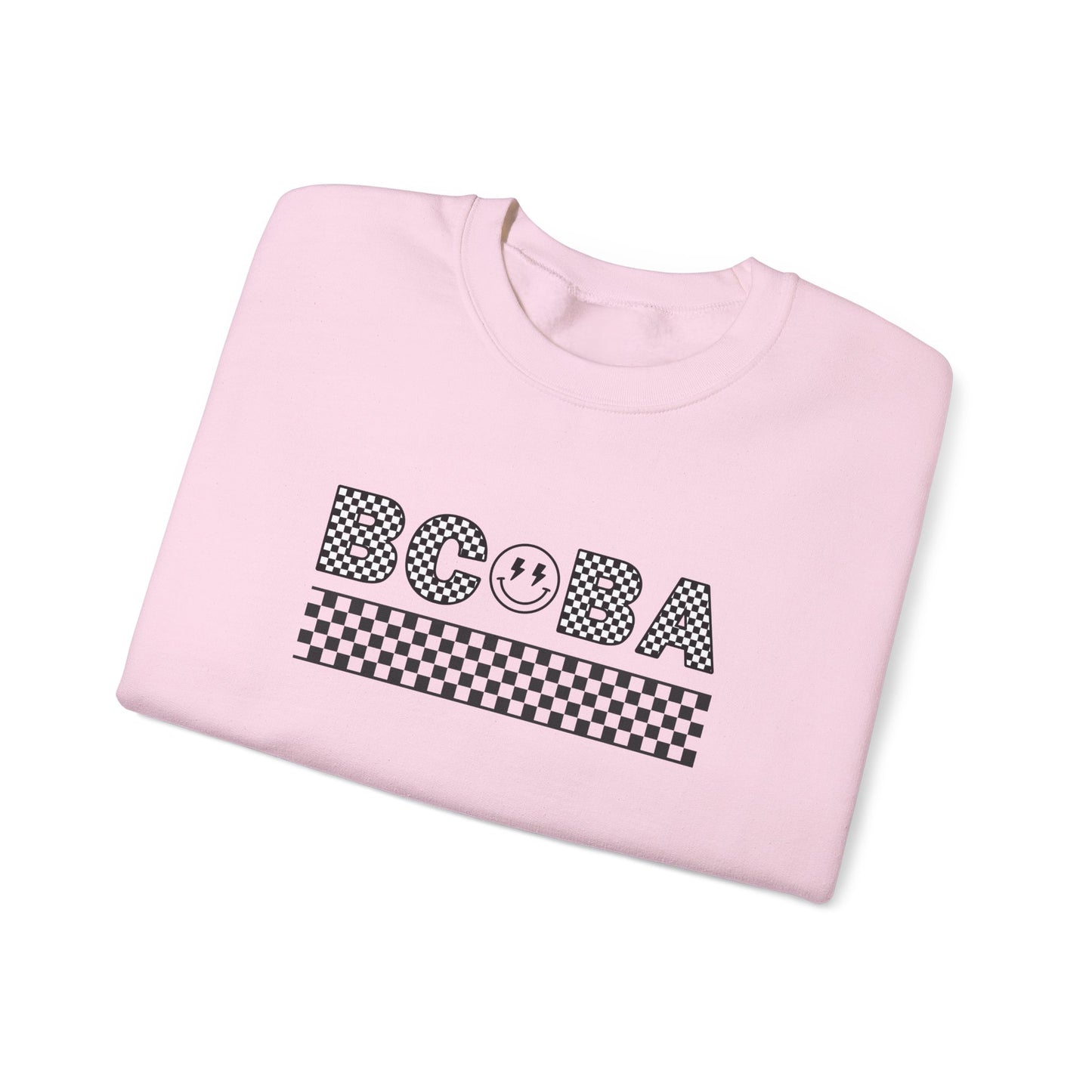 BCBA Smiley Checkered Crewneck Sweatshirt