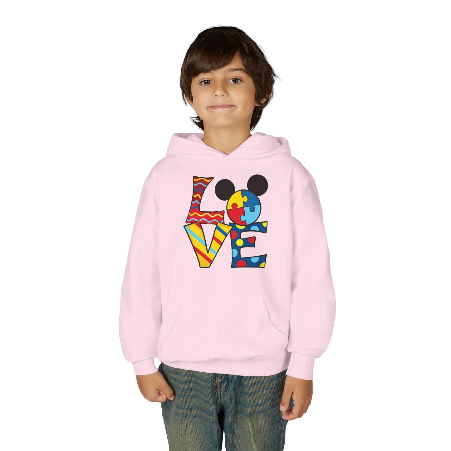 Colorful Puzzle Love Youth Hoodie