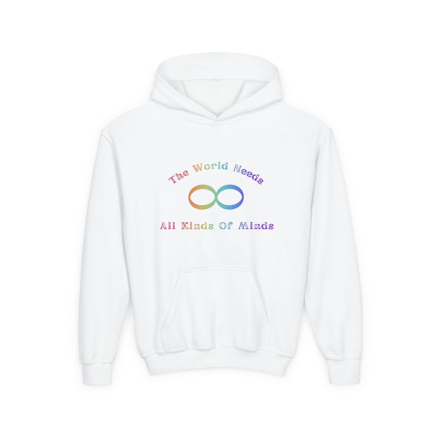 Inclusive Minds Youth Hoodie - The World Needs All Kinds of Minds