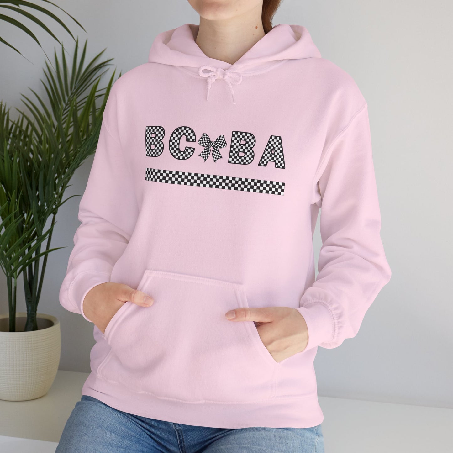 BCBA Bow Checkered Hooded Sweatshirt