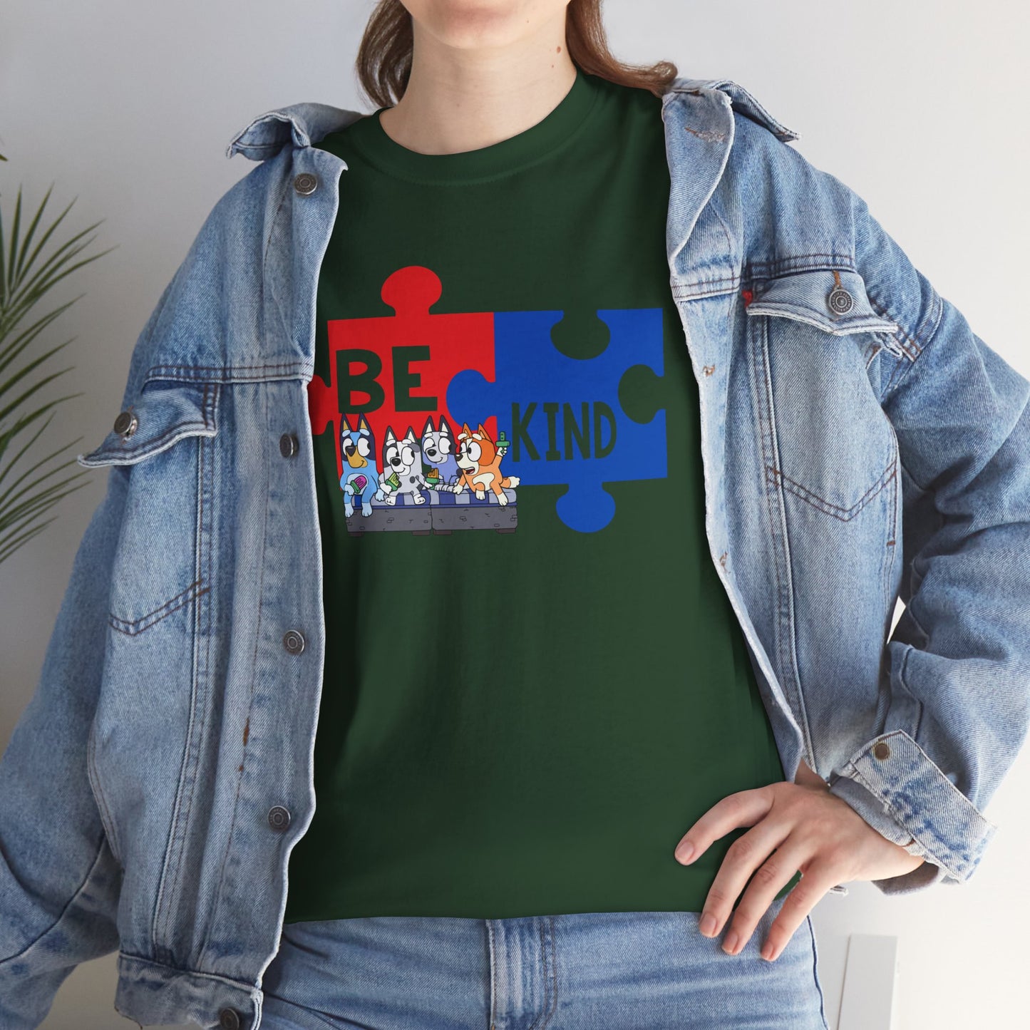 Be Kind Puzzle Piece T-Shirt — Autism Awareness Tee