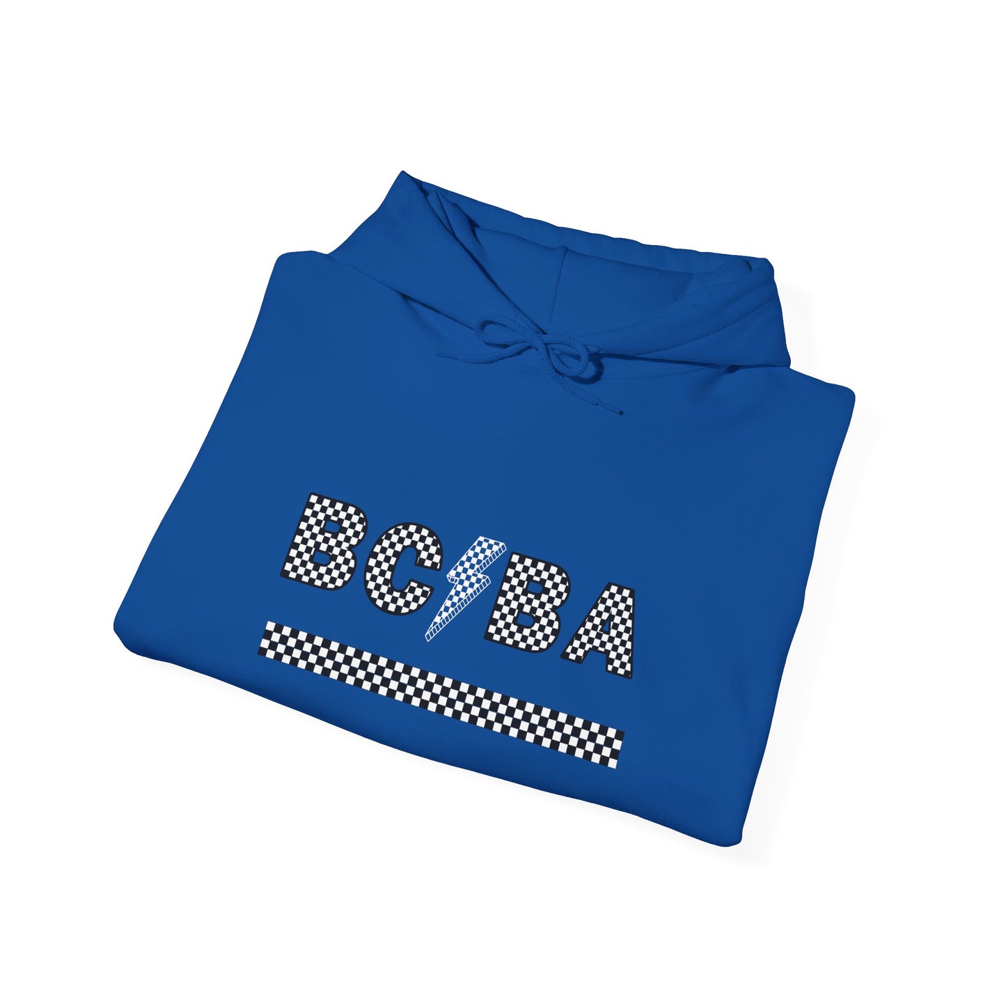 BCBA Lightening Bolt Checkered Hooded Sweatshirt