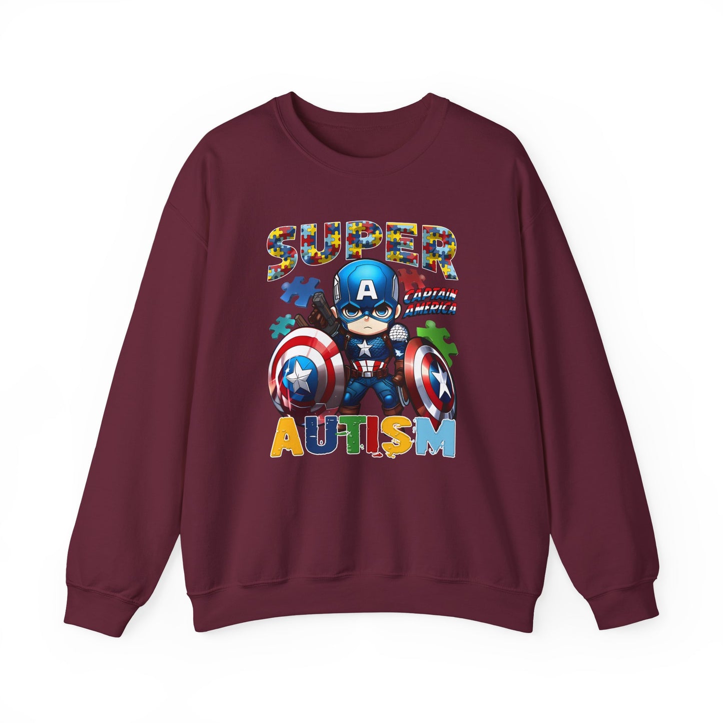 Autism Superhero Crewneck Sweatshirt