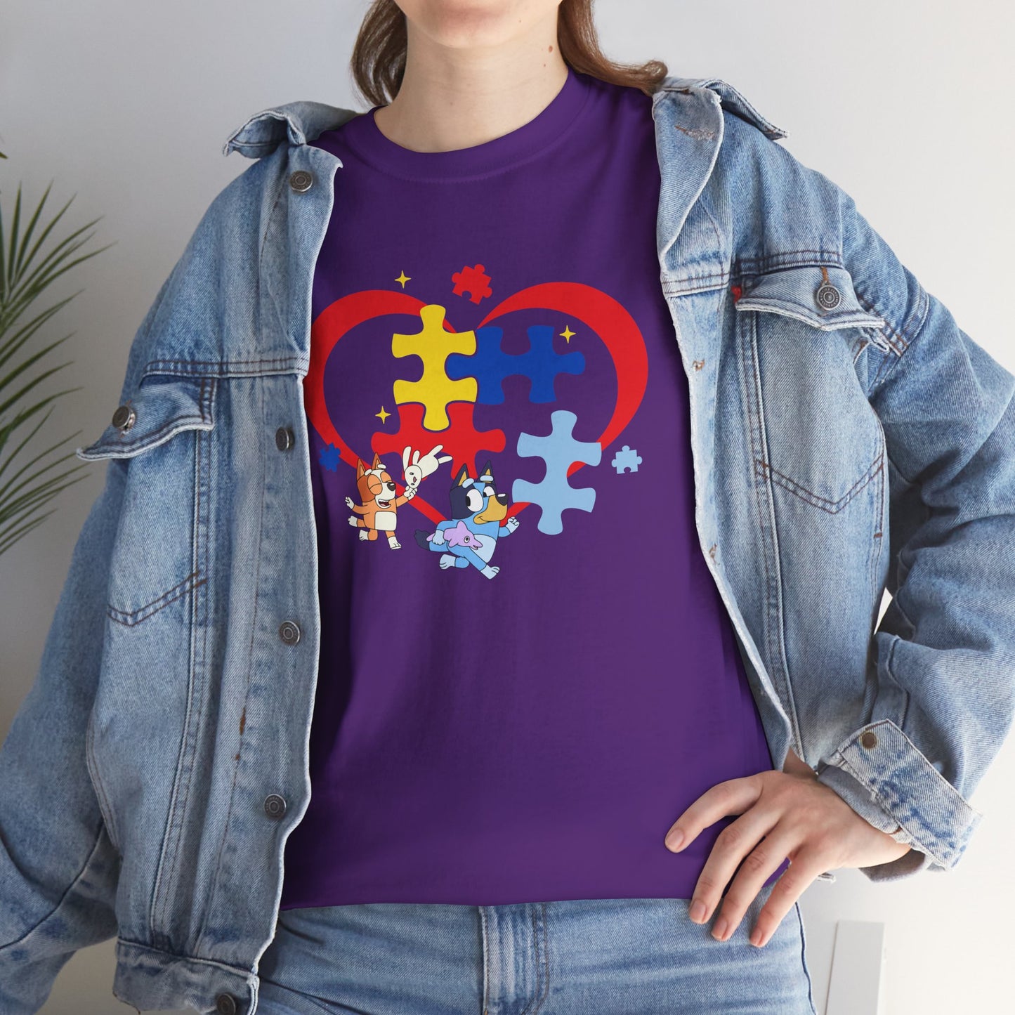 Autism Awareness Heart Puzzle T-Shirt