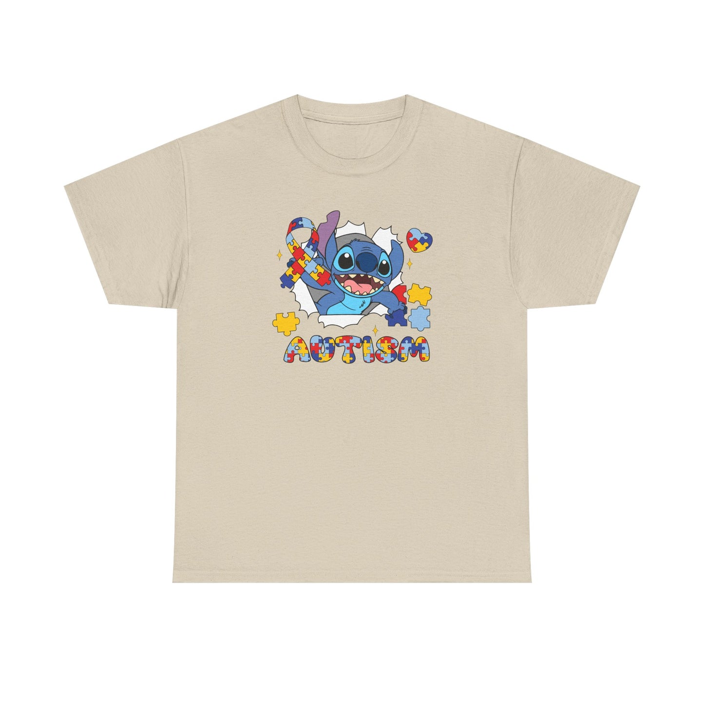 Stitch Autism Awareness T-Shirt — Puzzle Heart Design