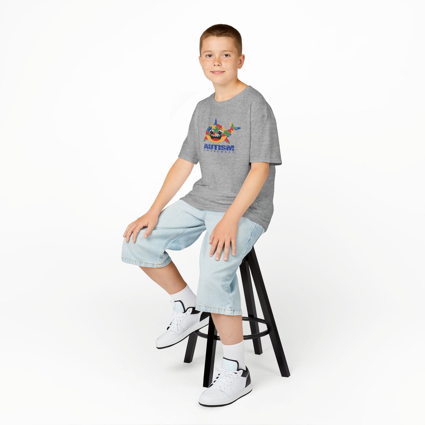 Kids Tee Baby Shark Autism Awareness Shirt