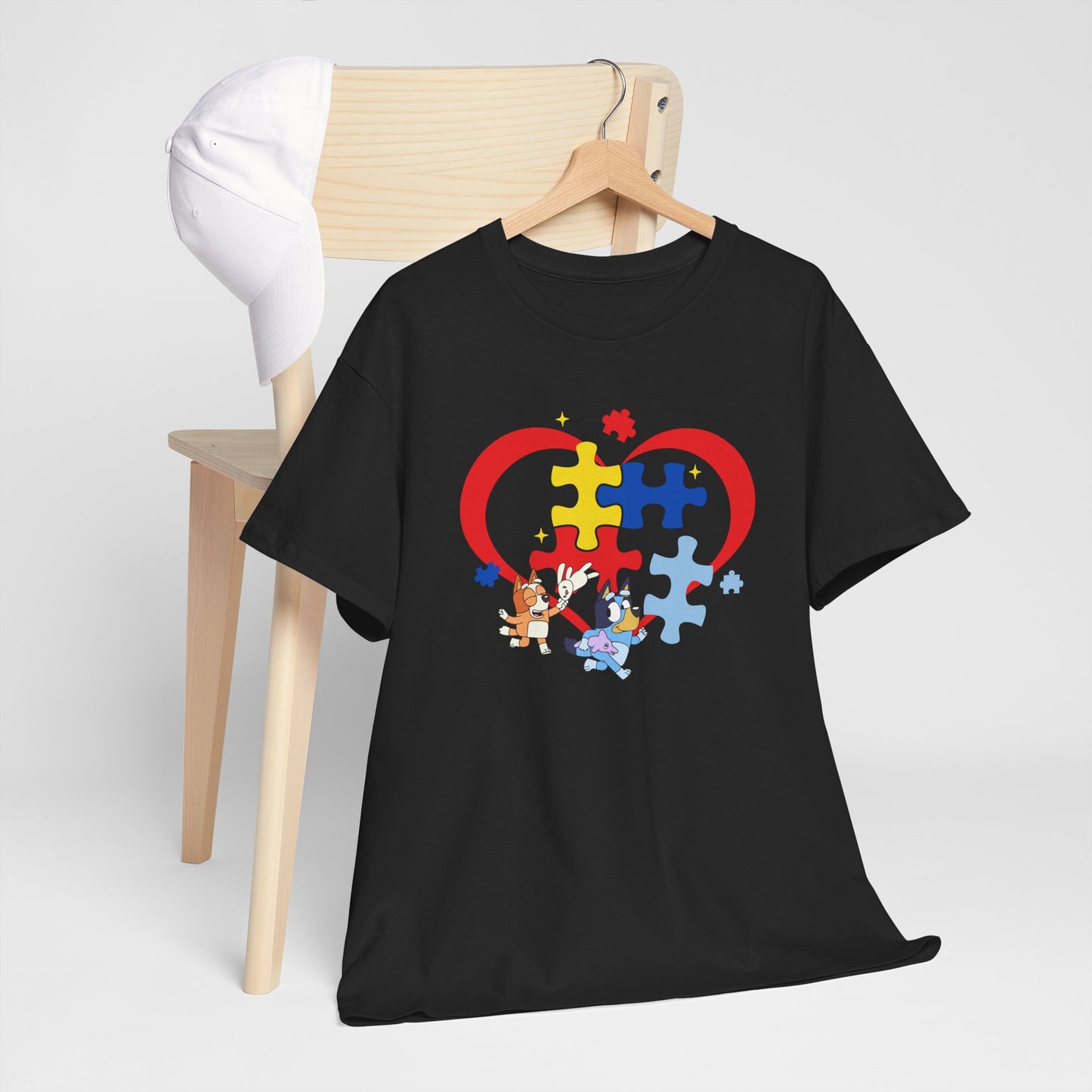 Autism Awareness Heart Puzzle T-Shirt