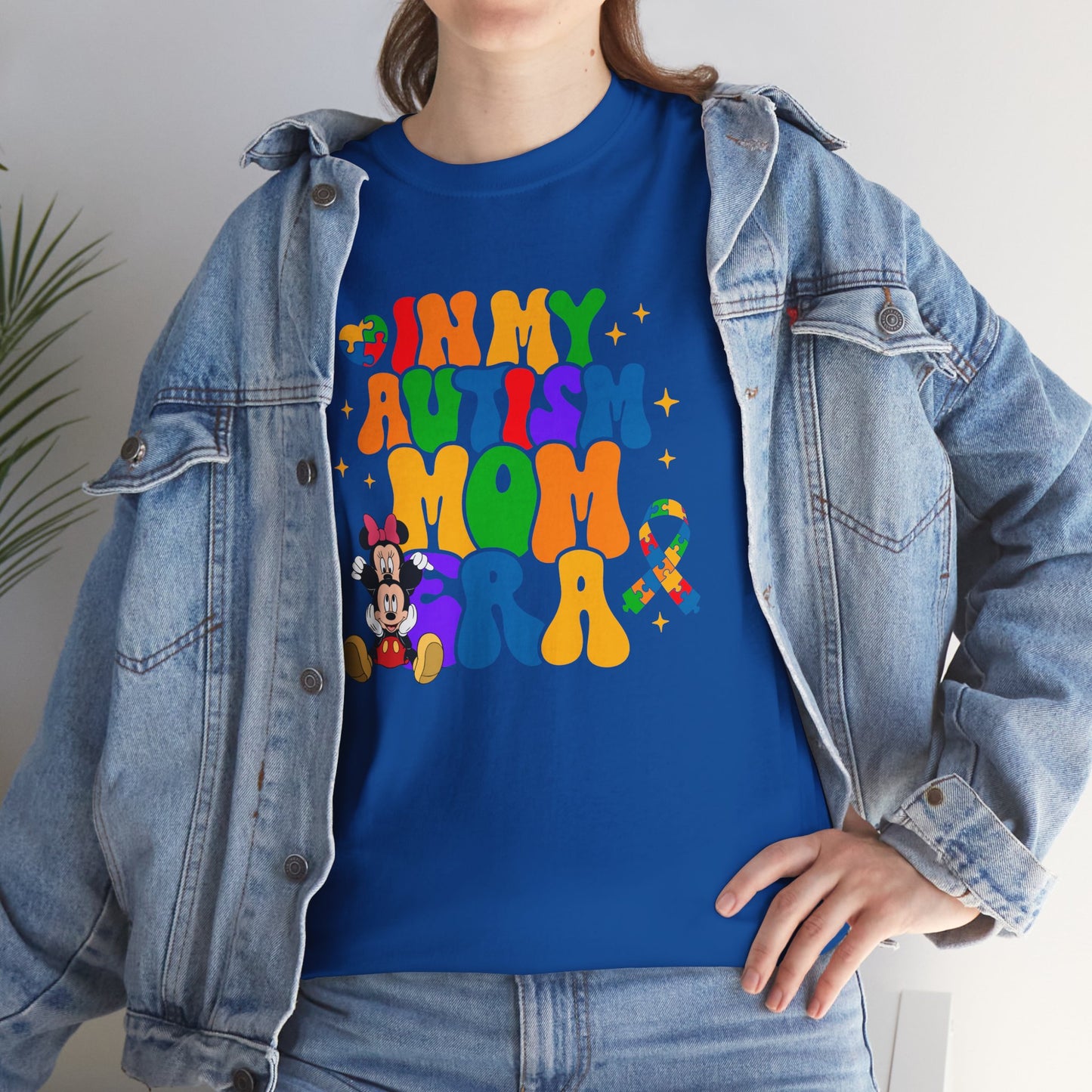 Autism Era Mom T-Shirt – Colorful Puzzle Heart Awareness Tee