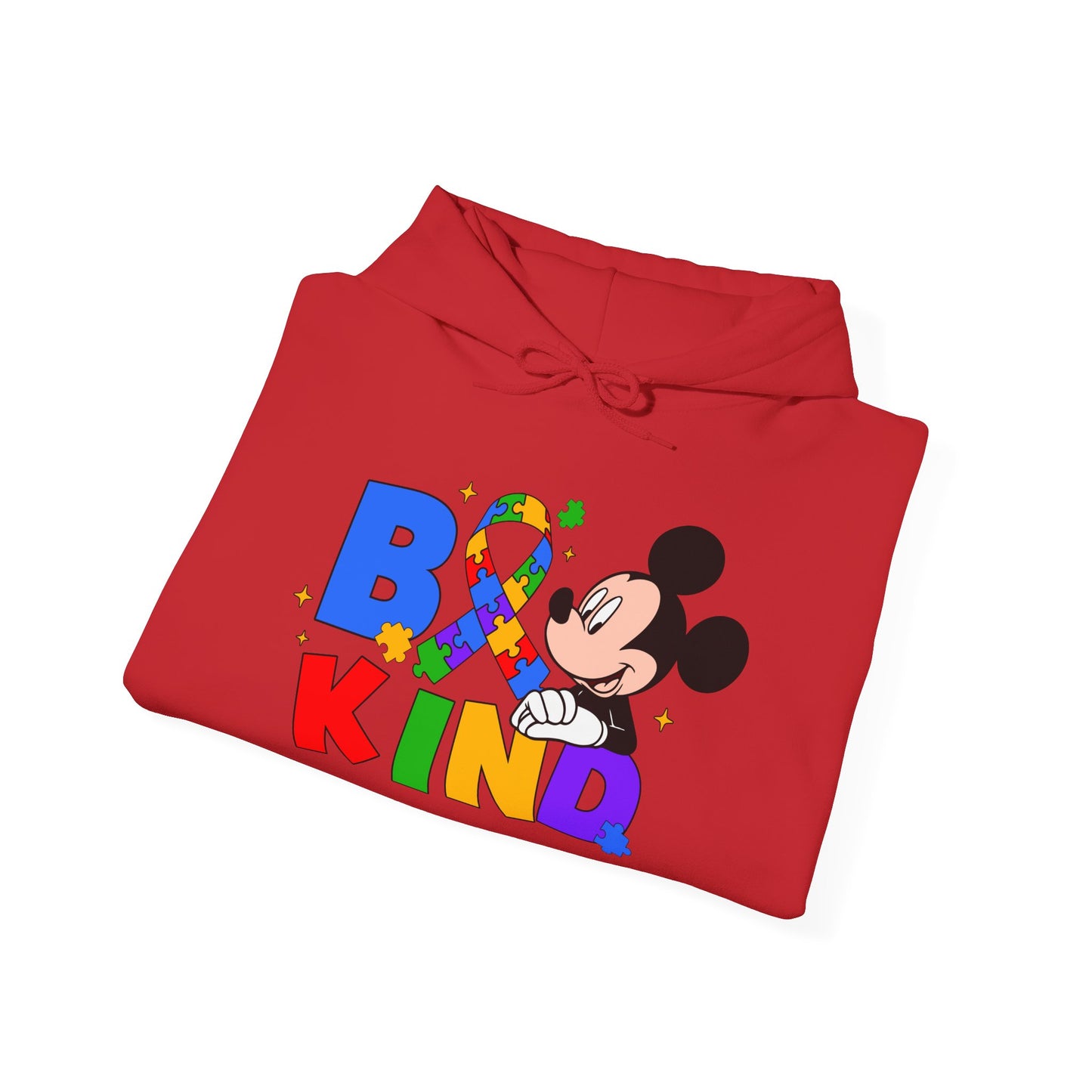 Be Kind Hoodie — Rainbow Ribbon Mickey Mouse Anti-Bullying Sweatshirt