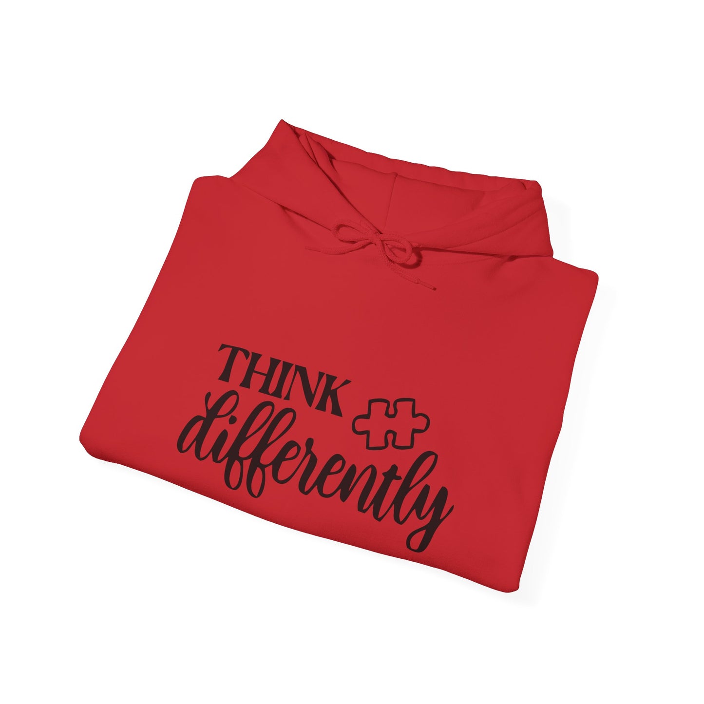 Think Differently Puzzle Piece Hooded Sweatshirt