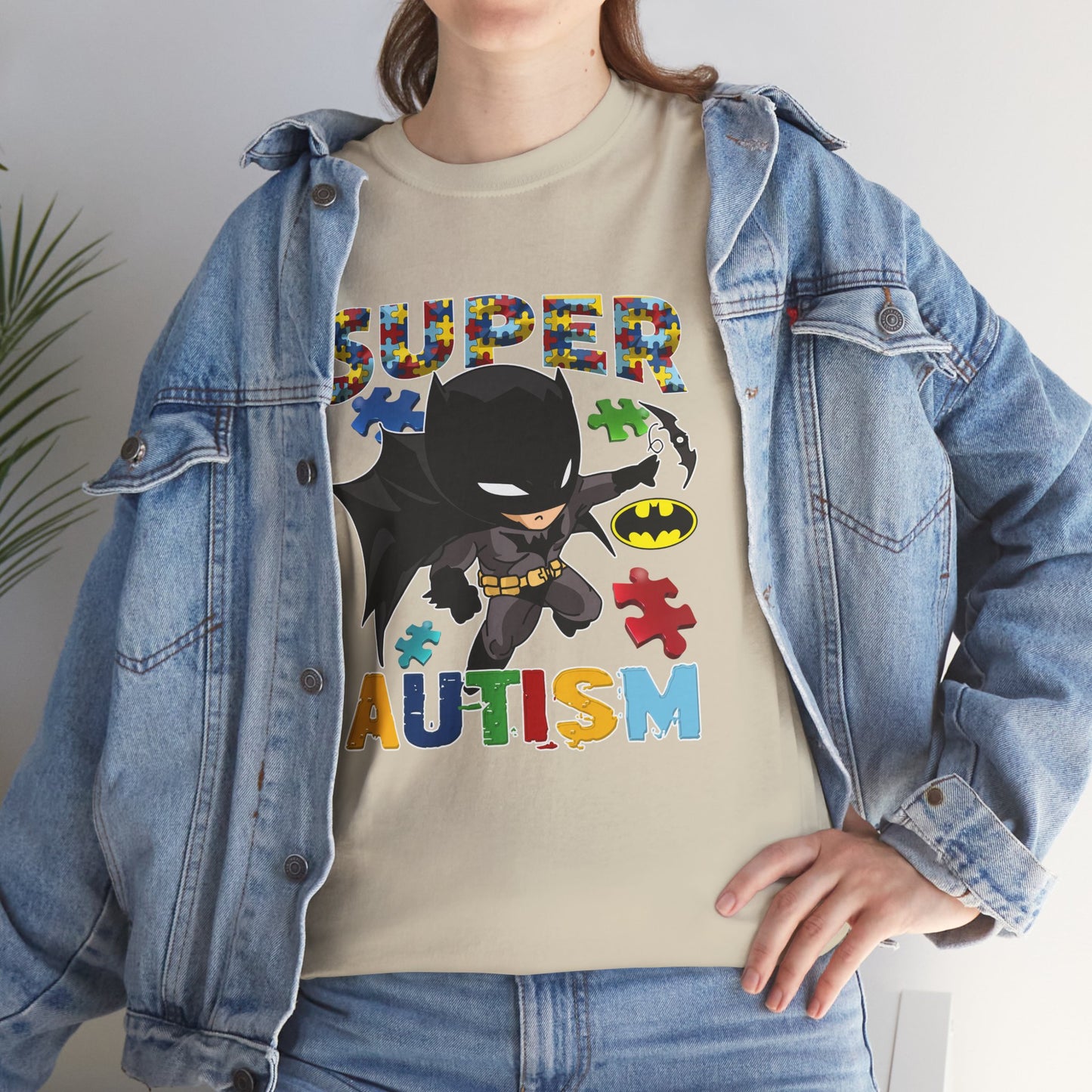 Super Autism T-Shirt — Kids' Puzzle-Heart Hero Tee for Autism Awareness