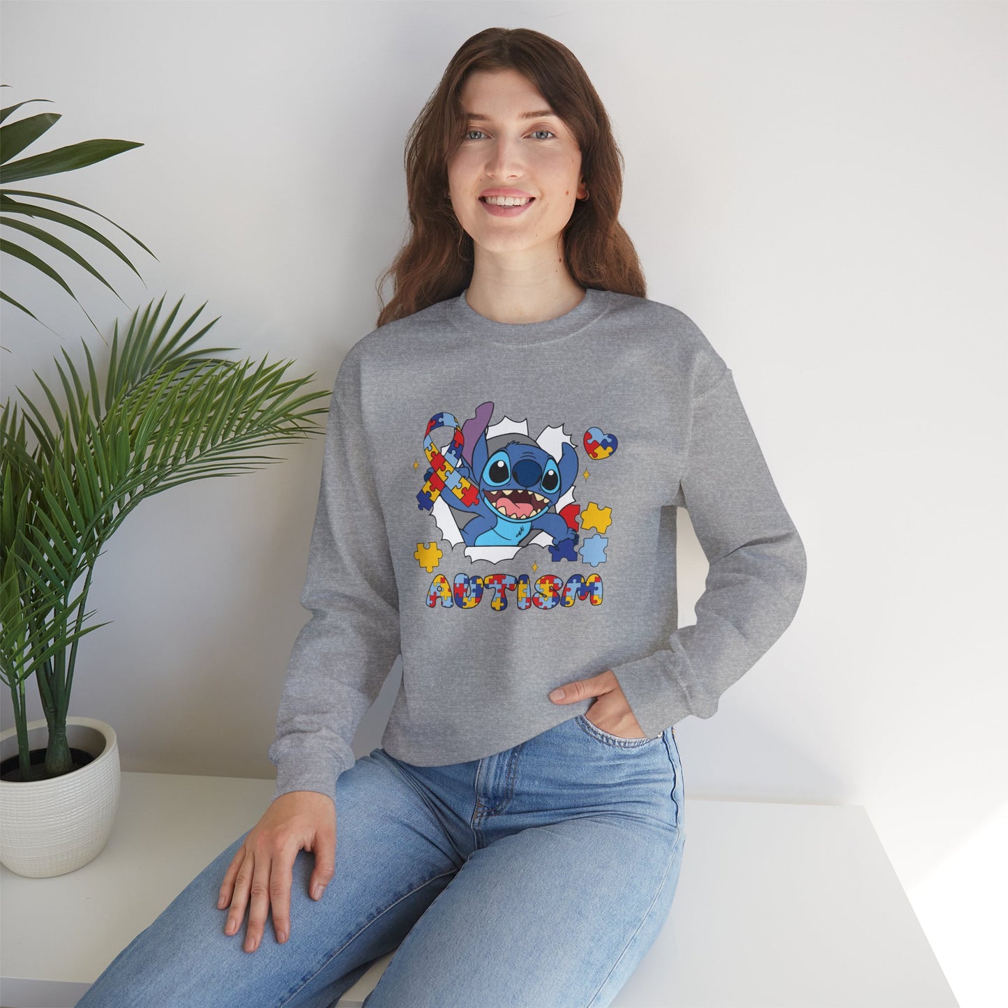 Autism Puzzle Crewneck Sweatshirt