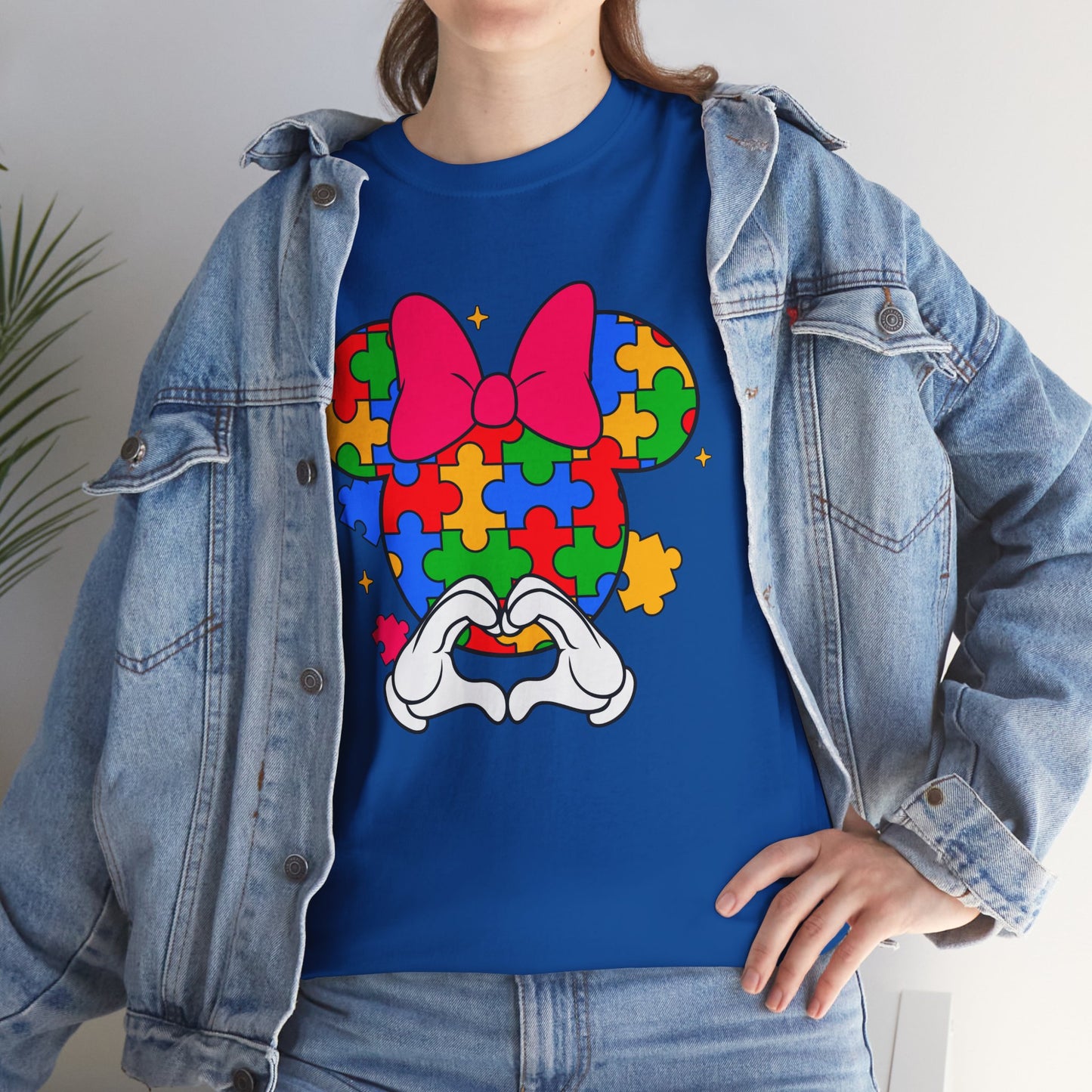 Autism Awareness Puzzle Minnie T-Shirt