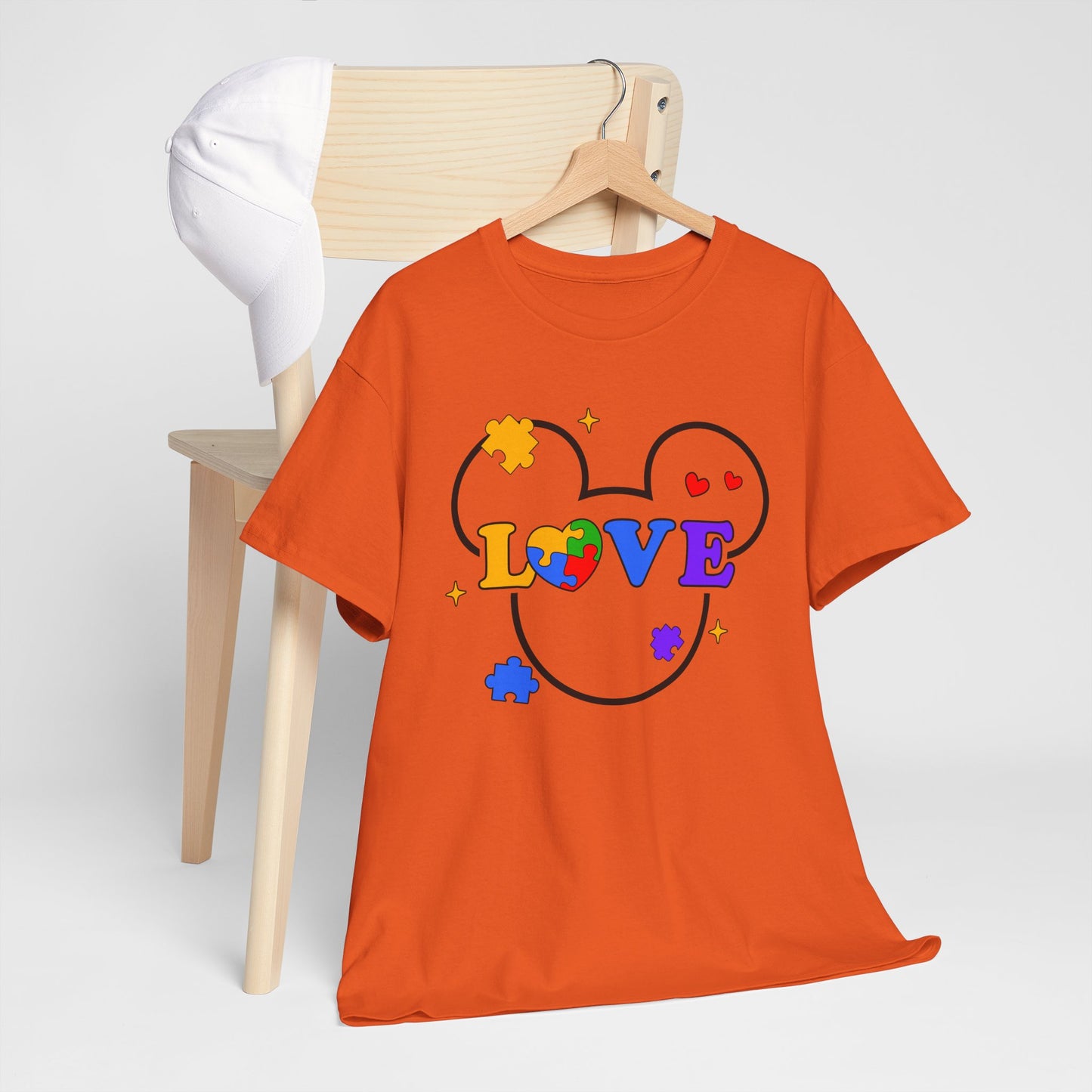 Love Puzzle T‑Shirt — Autism Awareness Heart Tee
