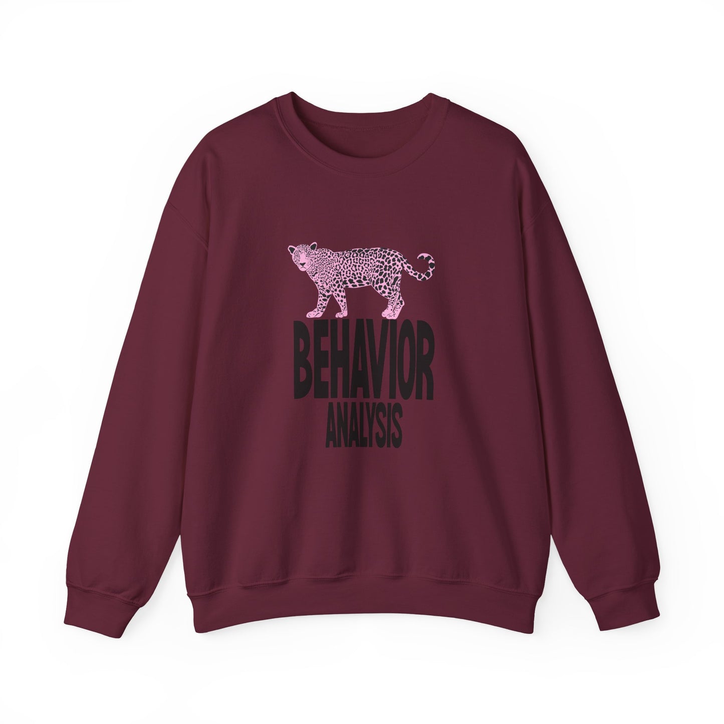 Behavior Analysis Leopard Crewneck Sweatshirt for Animal Lovers