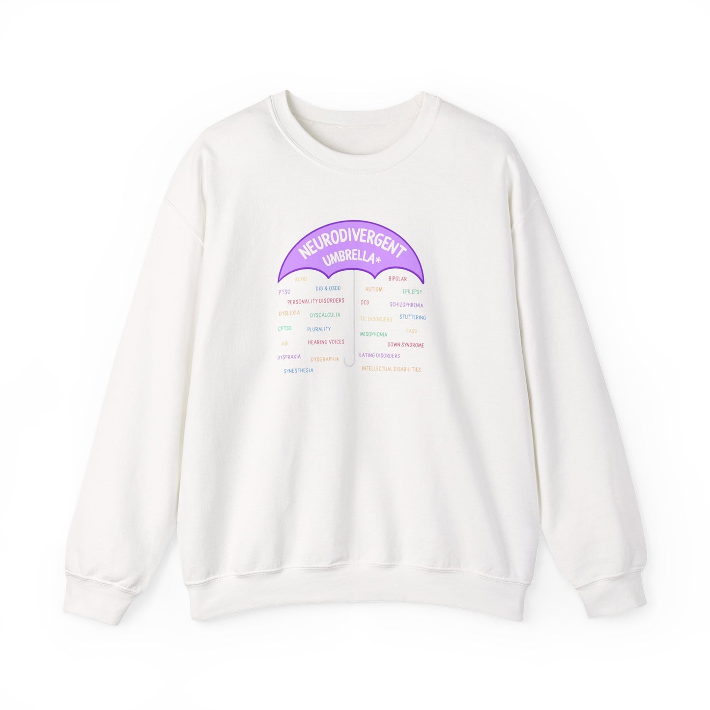 Neurodivergent Umbrella Crewneck Sweatshirt — Inclusive Pride Pullover