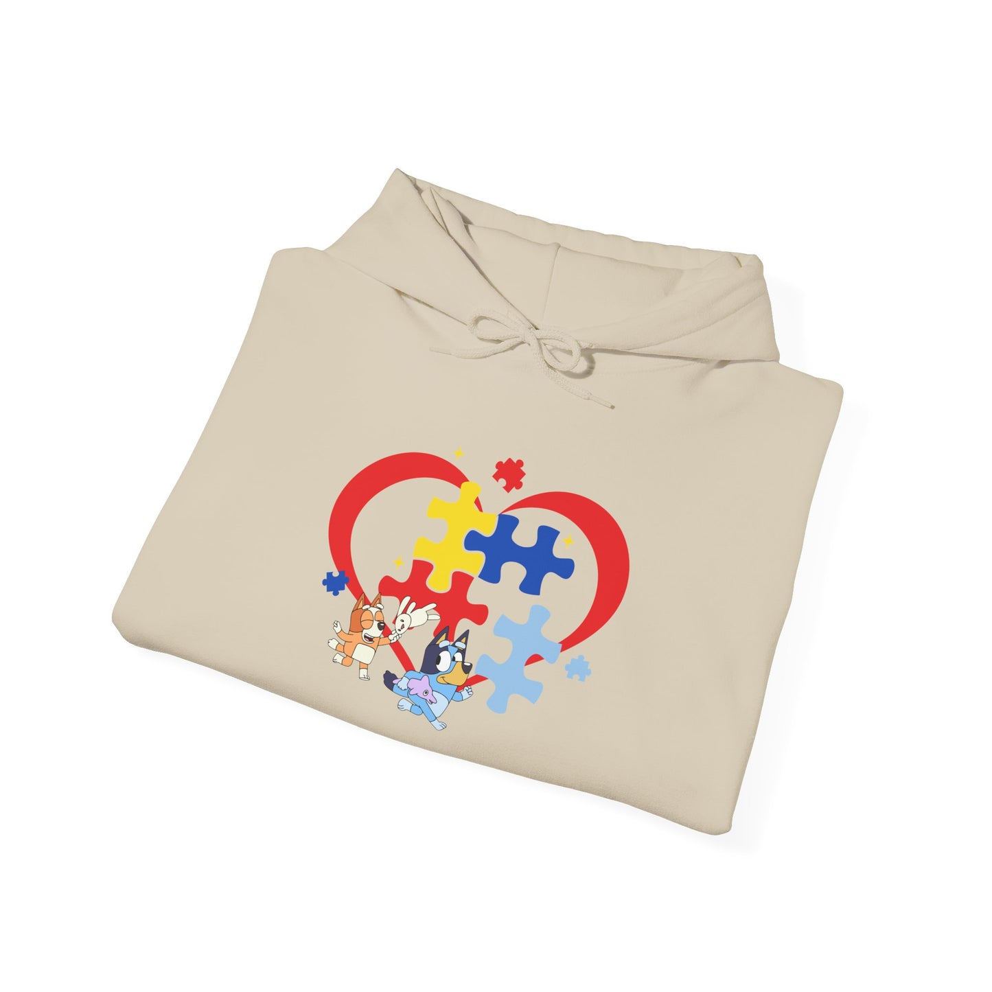 Autism Awareness Puzzle Heart Hoodie — Support & Love Sweatshirt