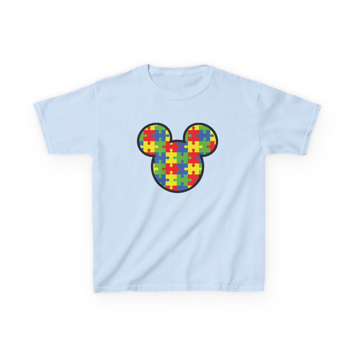 Colorful Puzzle Mickey Mouse Kids Tee