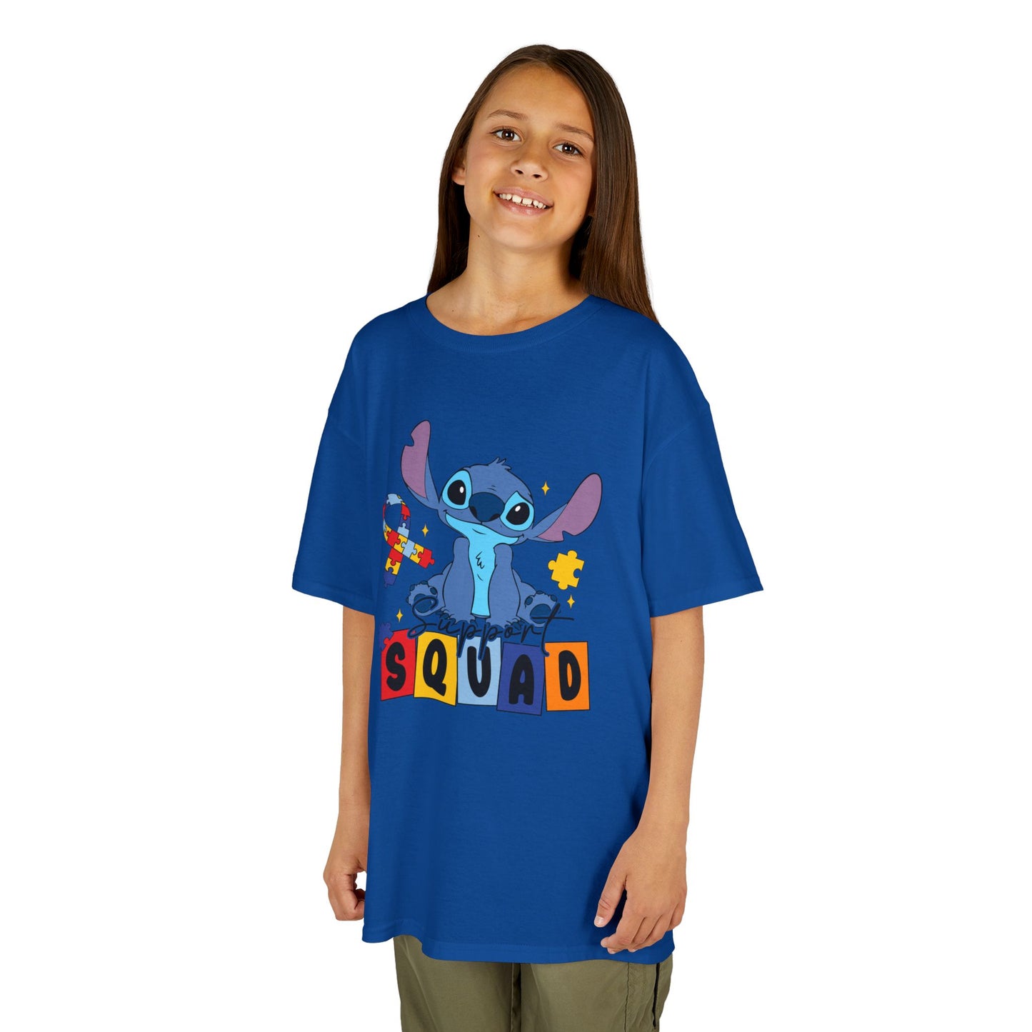 Kids Tee — Cute Stitch 'Squad' Graphic Shirt for Disney Fans