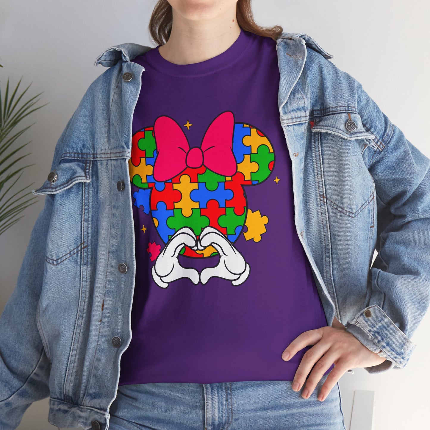 Autism Awareness Puzzle Minnie T-Shirt