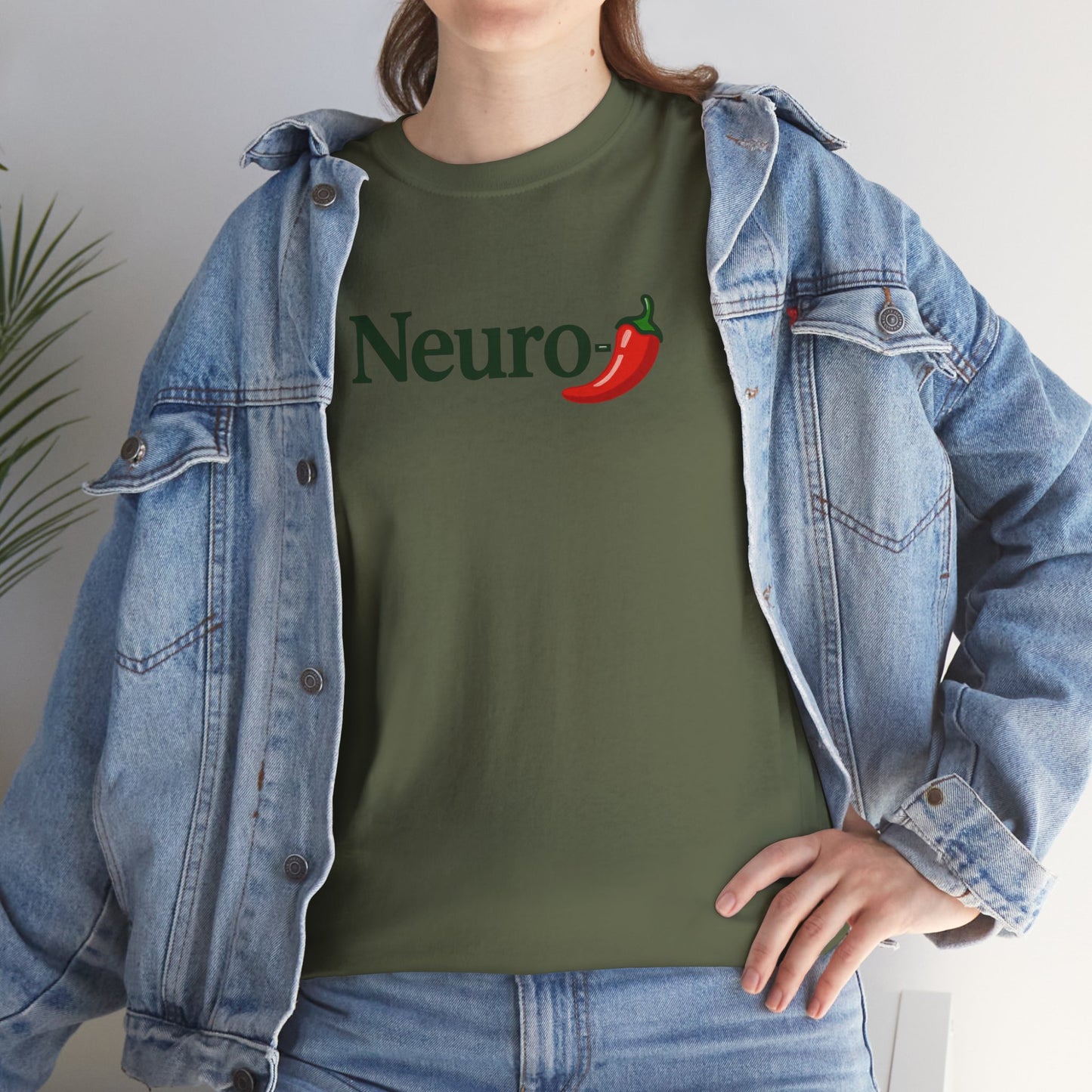 Neuro Chili Unisex Heavy Cotton Tee - Fun & Unique T-Shirt for Casual Wear