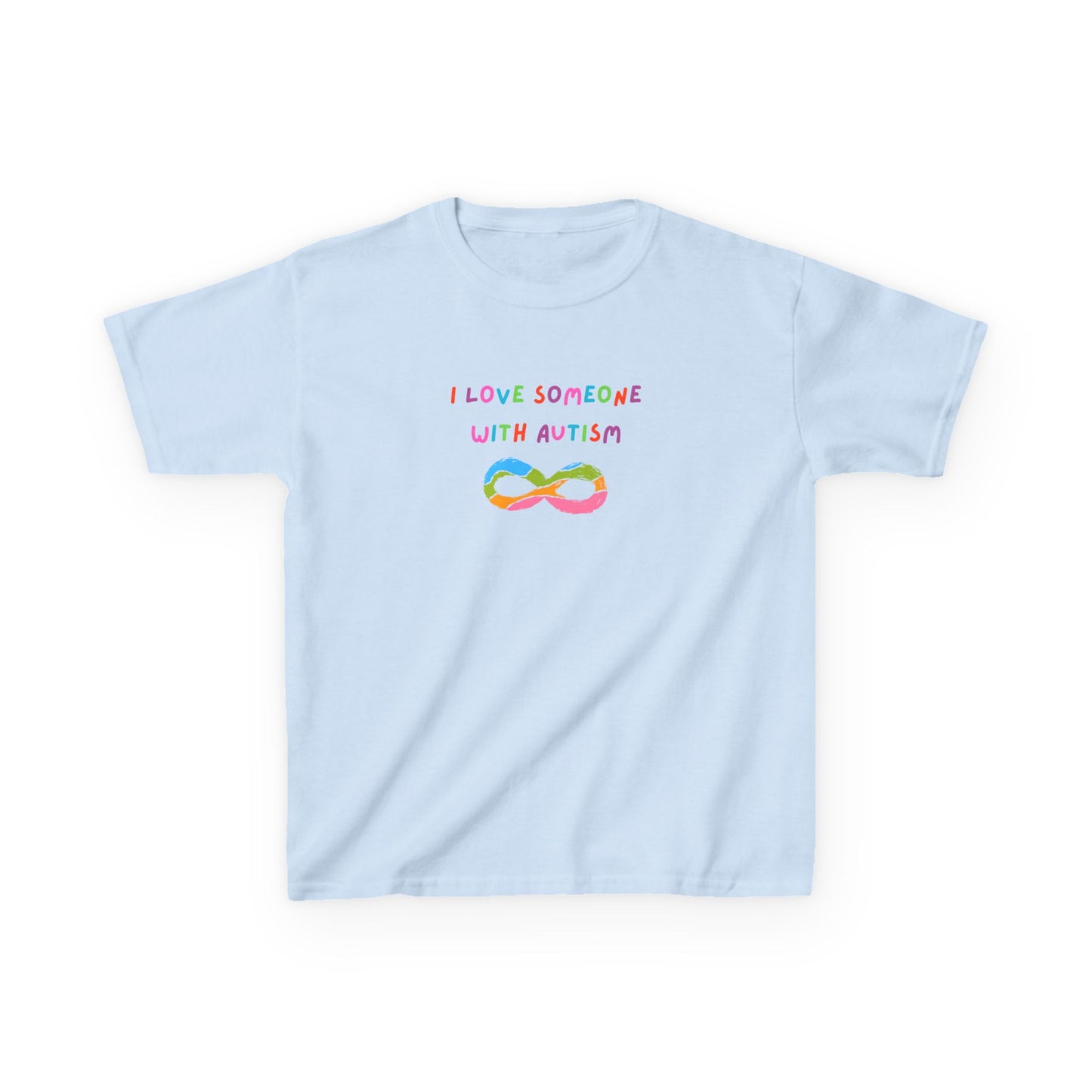Autism Love Kids Tee - I Love Someone With Autism Graphic T-Shirt