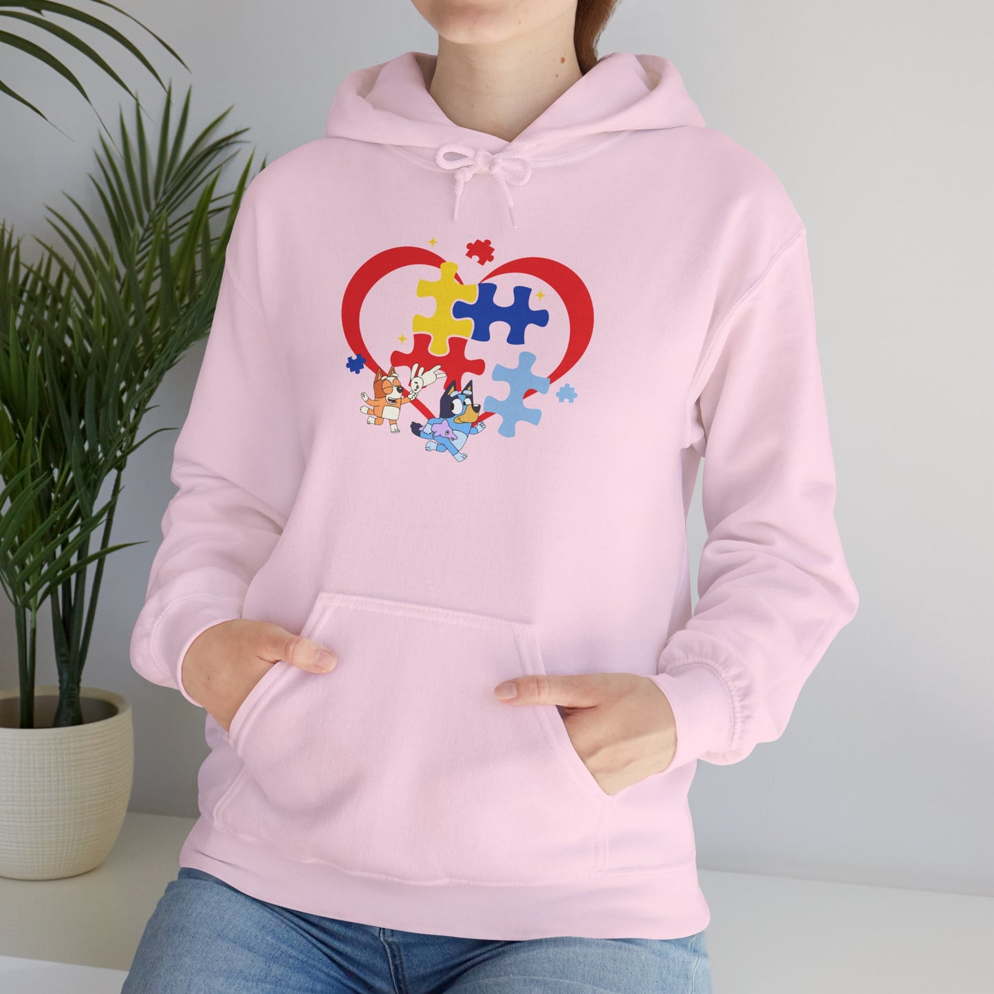 Autism Awareness Puzzle Heart Hoodie — Support & Love Sweatshirt