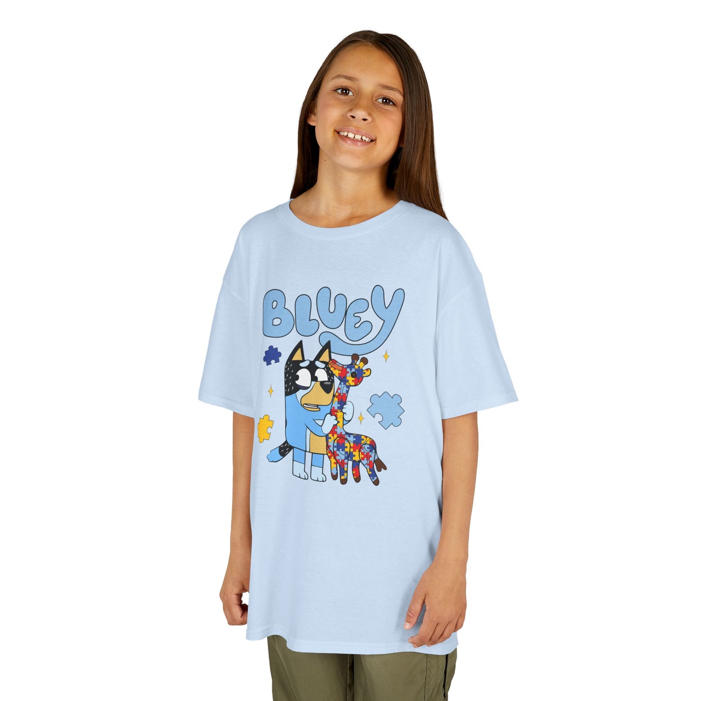 Bluey Kids T-Shirt – Colorful Cartoon Blue Heeler Design