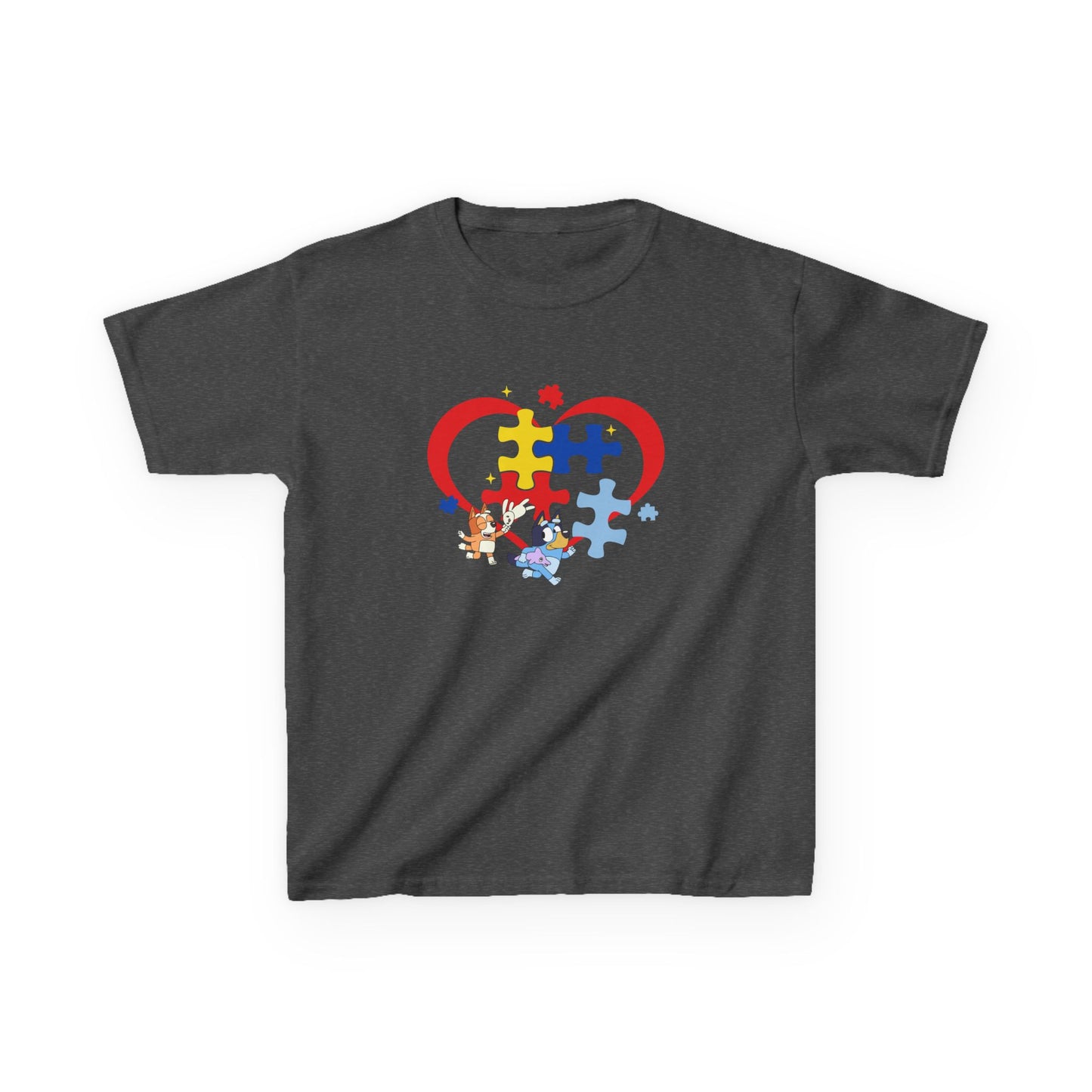 Kids Autism Puzzle Heart T-Shirt