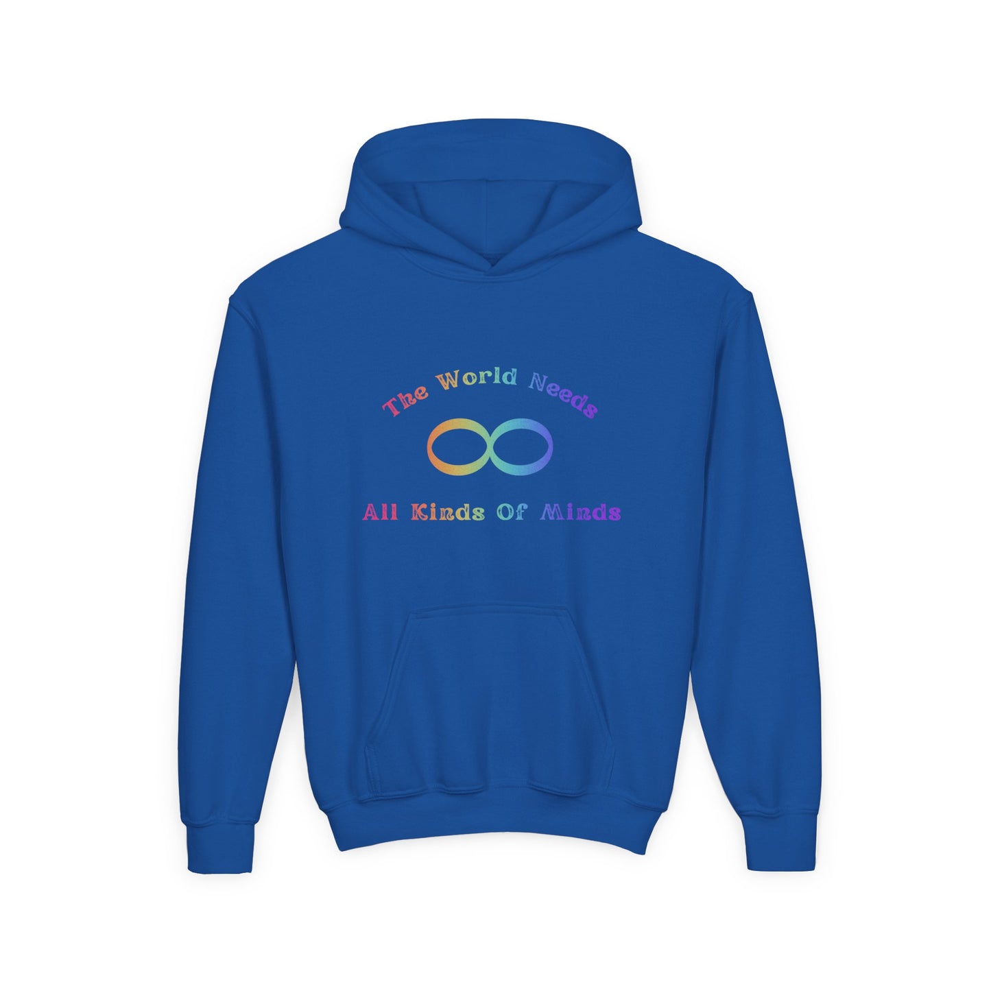 Inclusive Minds Youth Hoodie - The World Needs All Kinds of Minds