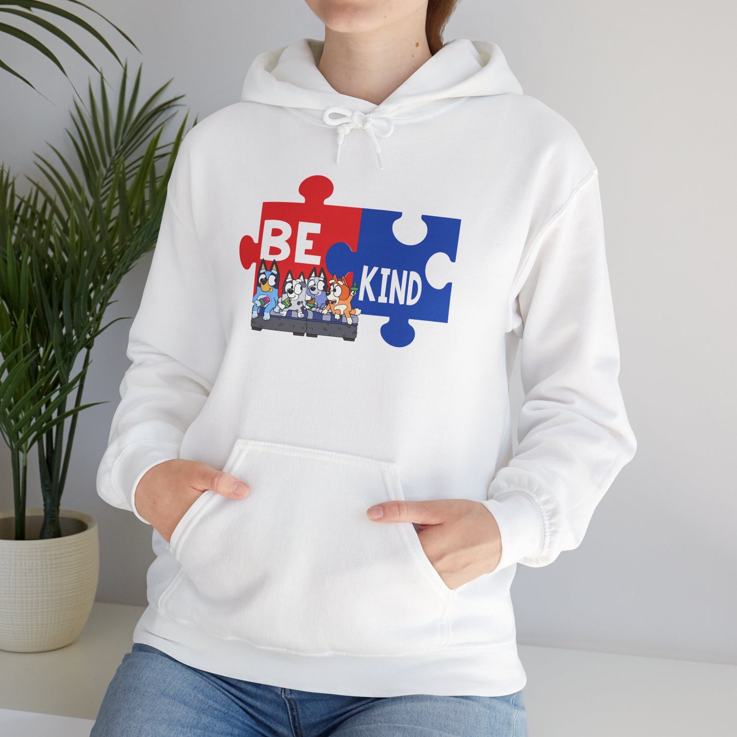 Be Kind Puzzle Hoodie – Autism Awareness Community Sweatshirt