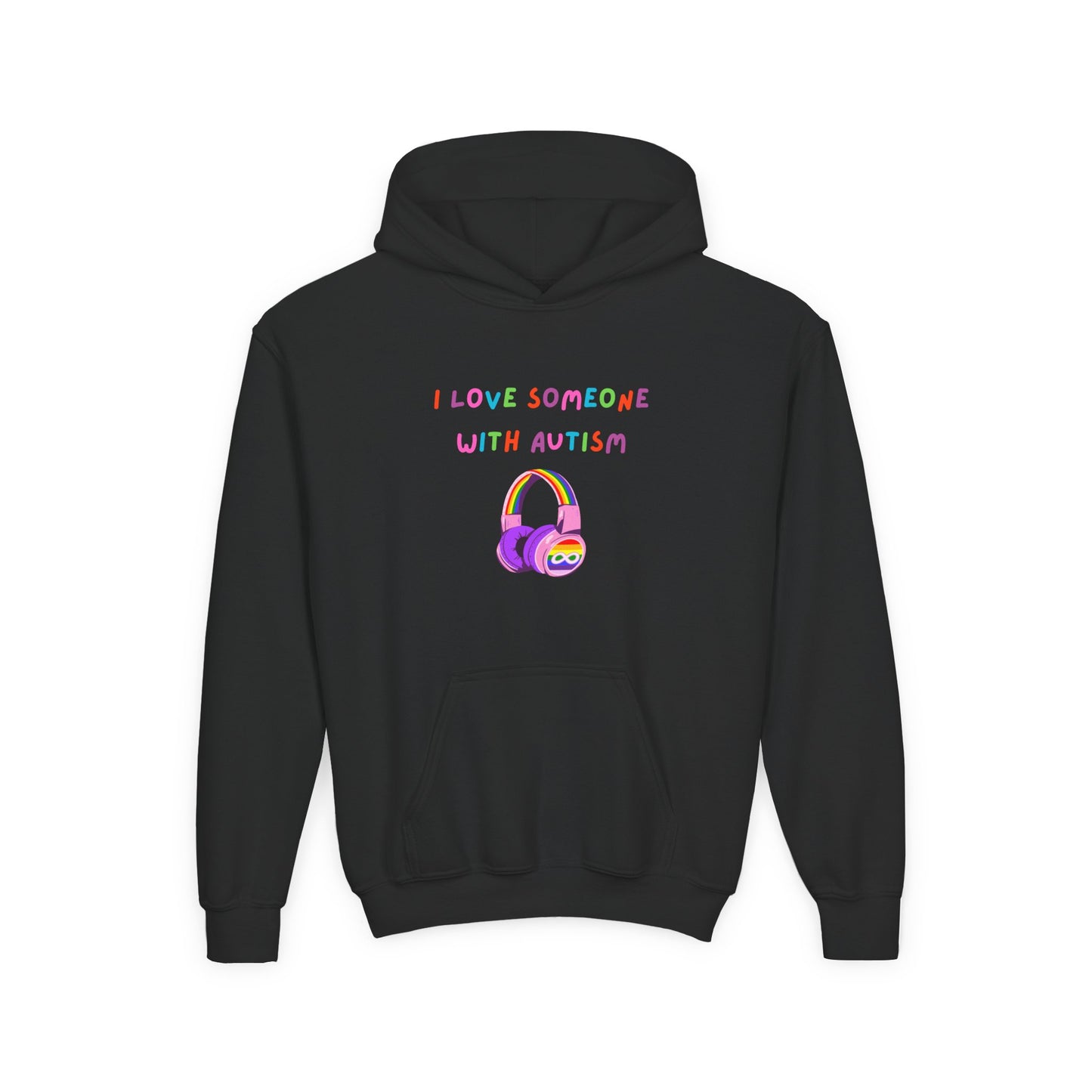 Autism Awareness Youth Hoodie - I Love Someone with Autism