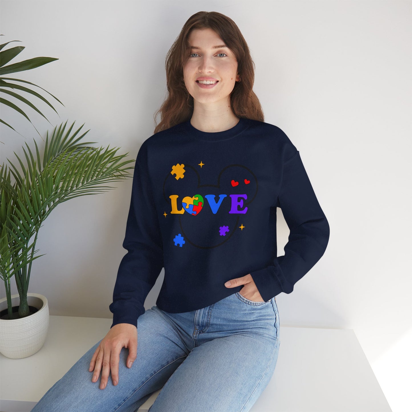 Love Puzzle Crewneck Sweatshirt