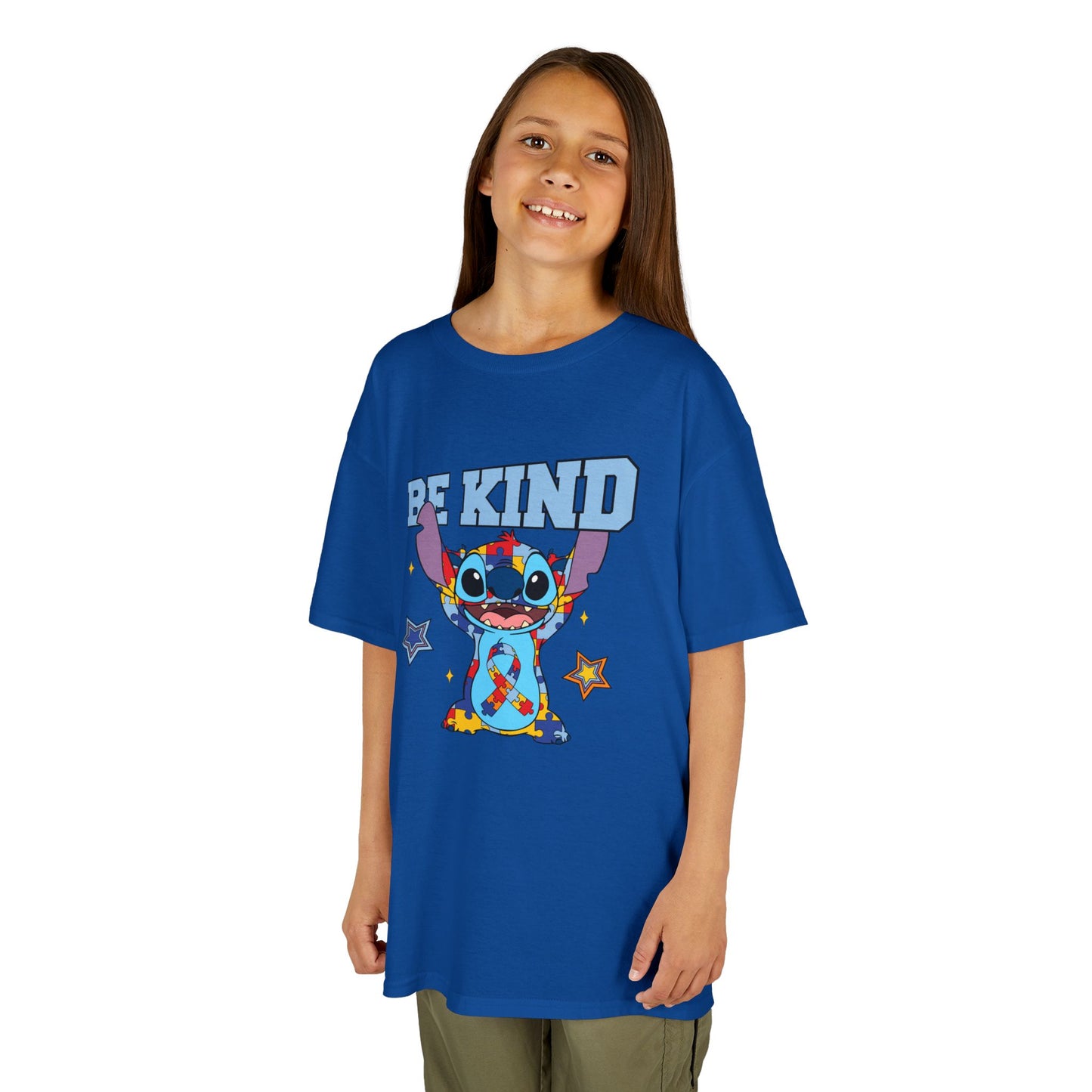 Kids Tee — Cute 'Be Kind' Cartoon Alien Graphic Shirt