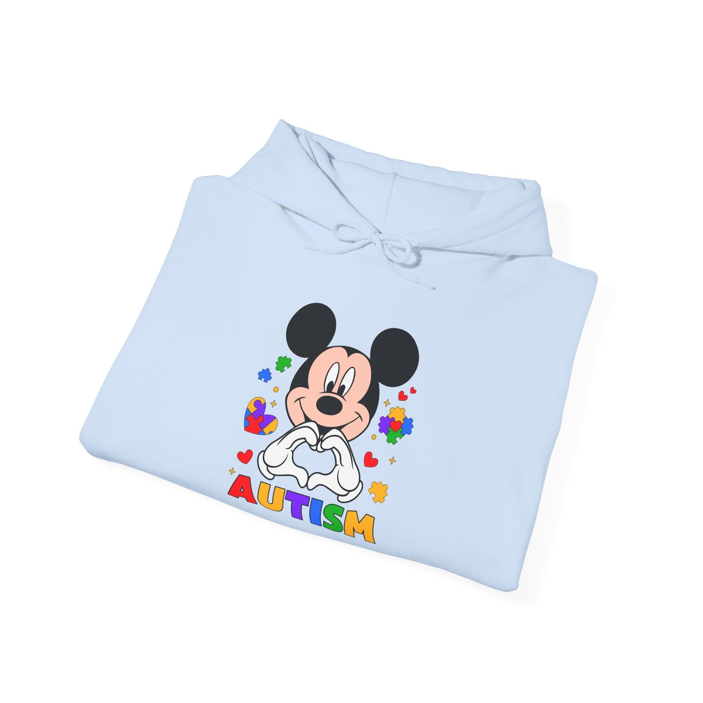 Autism Awareness Hoodie — Colorful Puzzle Heart Design