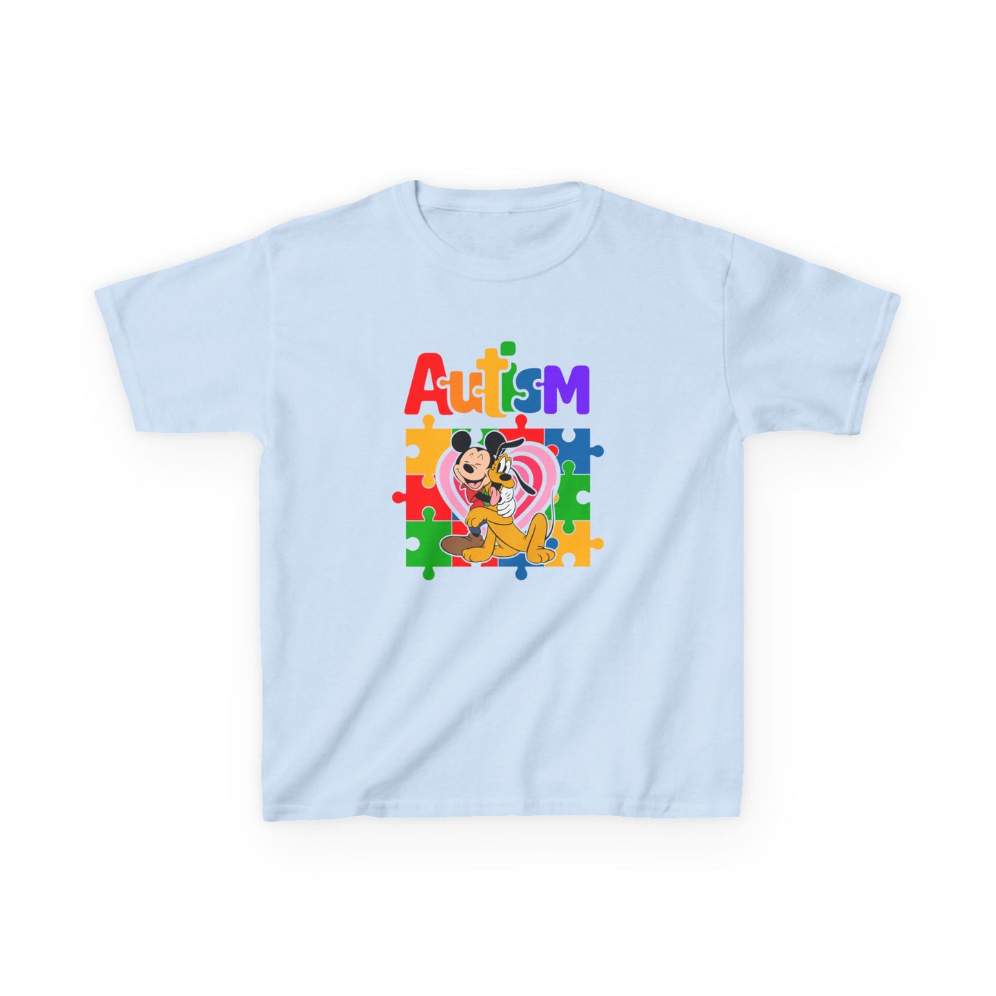 Kids Autism Awareness Puzzle Heart T-Shirt