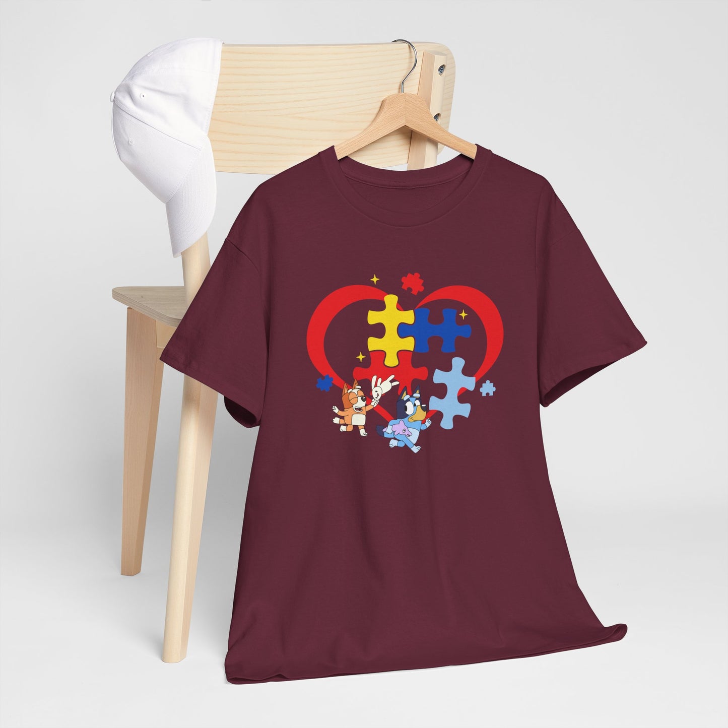Autism Awareness Heart Puzzle T-Shirt