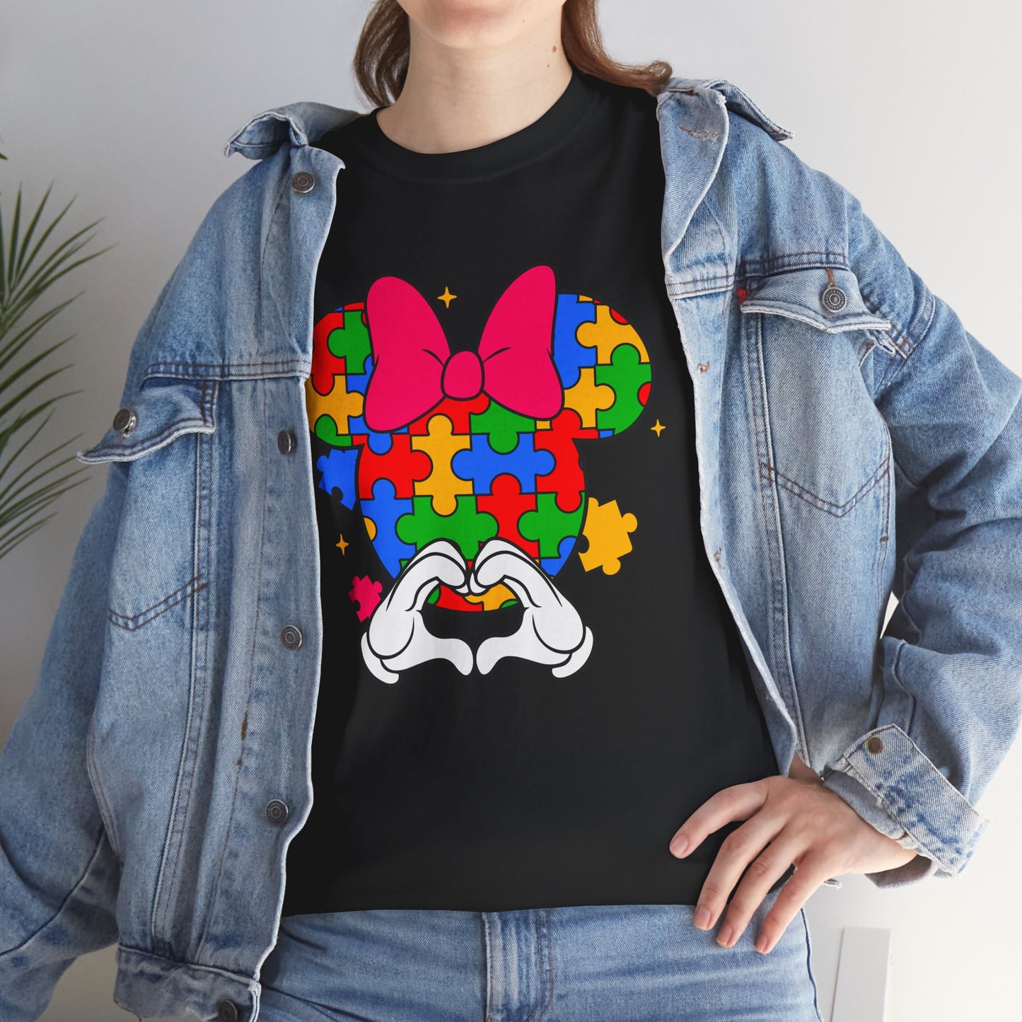 Autism Awareness Puzzle Minnie T-Shirt