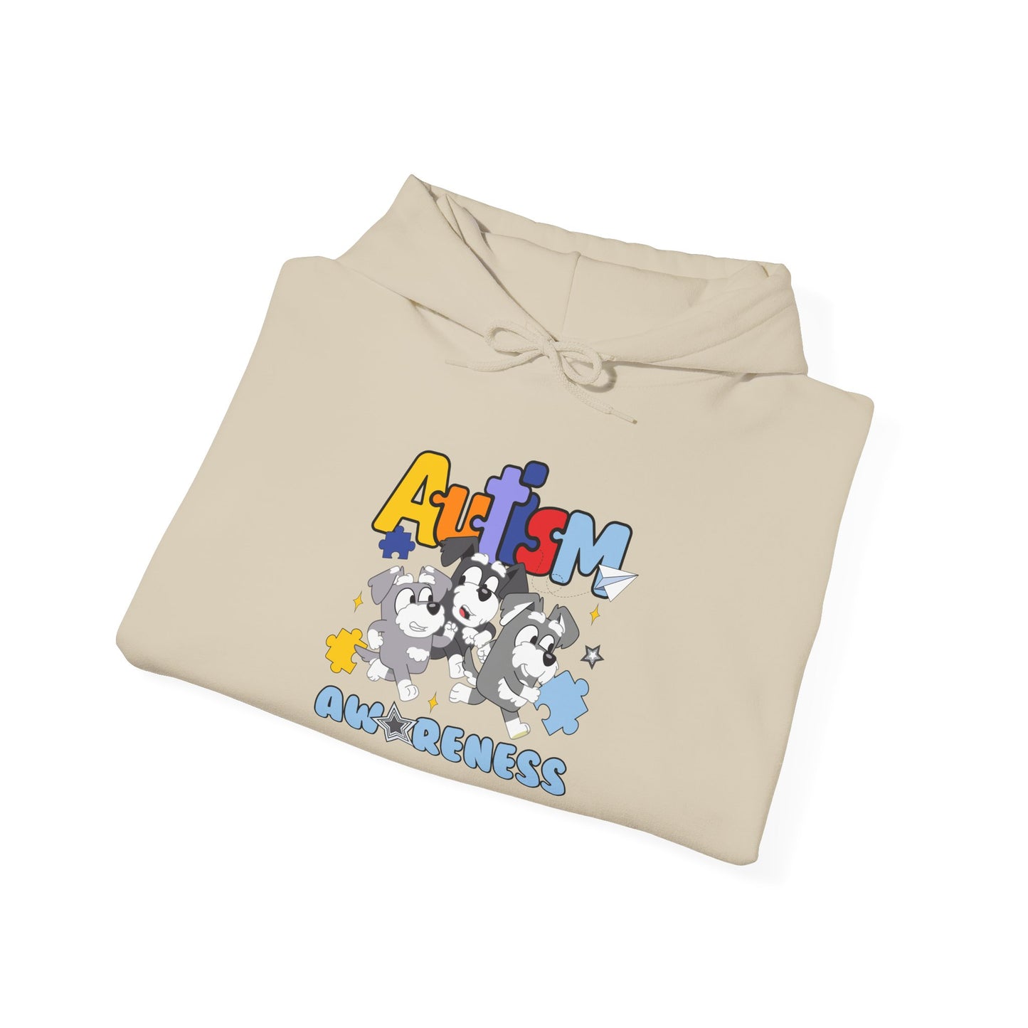 Autism Awareness Hoodie — Puzzle Heart Design