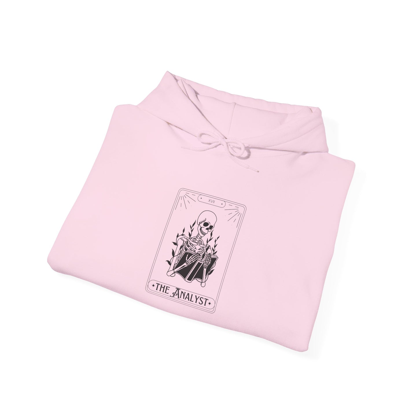 Tarot 'The Analyst' Hoodie — Minimal Occult Illustration Sweatshirt